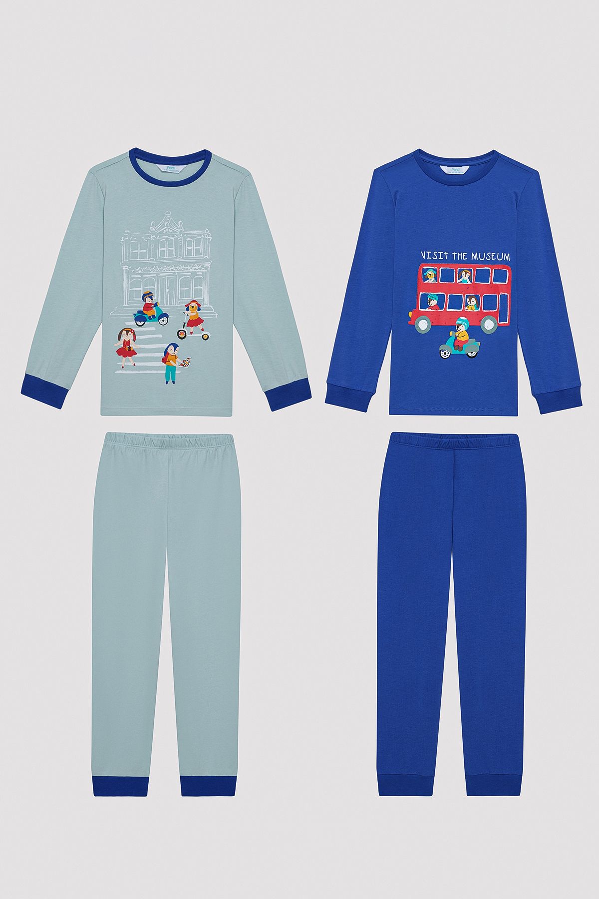 Penti Erkek Çocuk Visit Museum Çok Renkli 2li Pijama Takımı