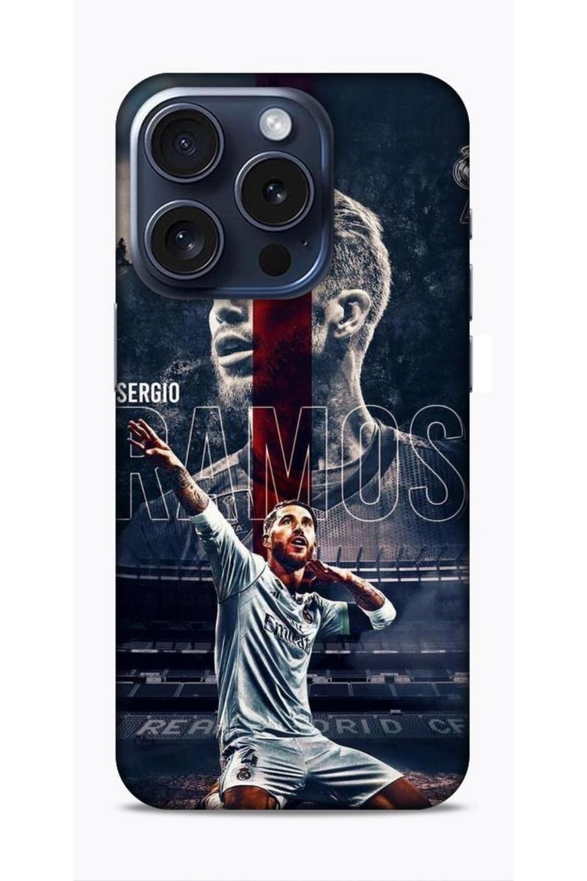 Lopard Apple iPhone 15 Pro Kılıf Players 25 Sergio Ramos Soyulmayan Kılıf