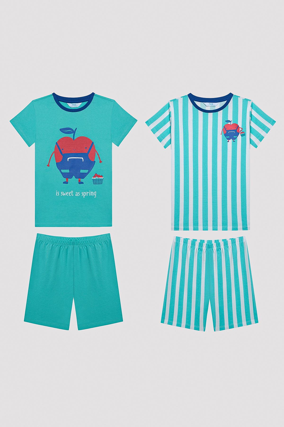 Penti Erkek Çocuk Apples Çok Renkli 2li Pijama Takımı