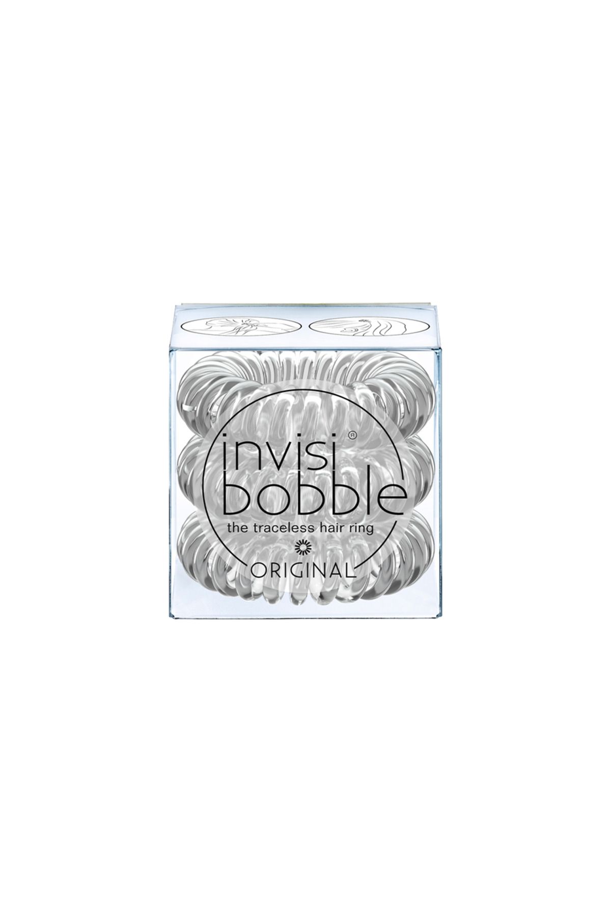 InvisiBooble Invisibobble Original Crystal Clear 3'lü Saç Tokası