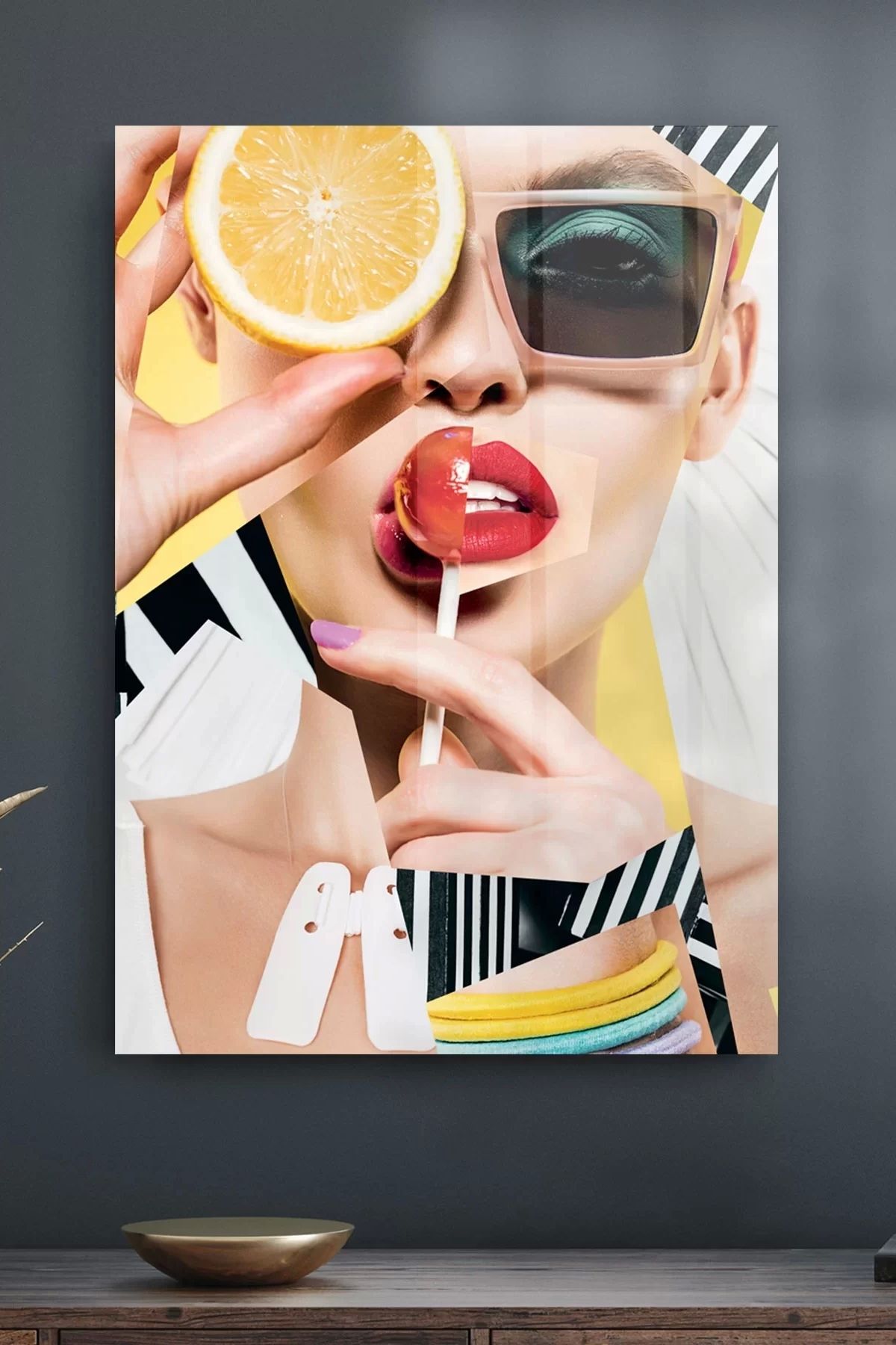 Decovetro Cam Tablo Pop Art Modern 70 X 100 Cm