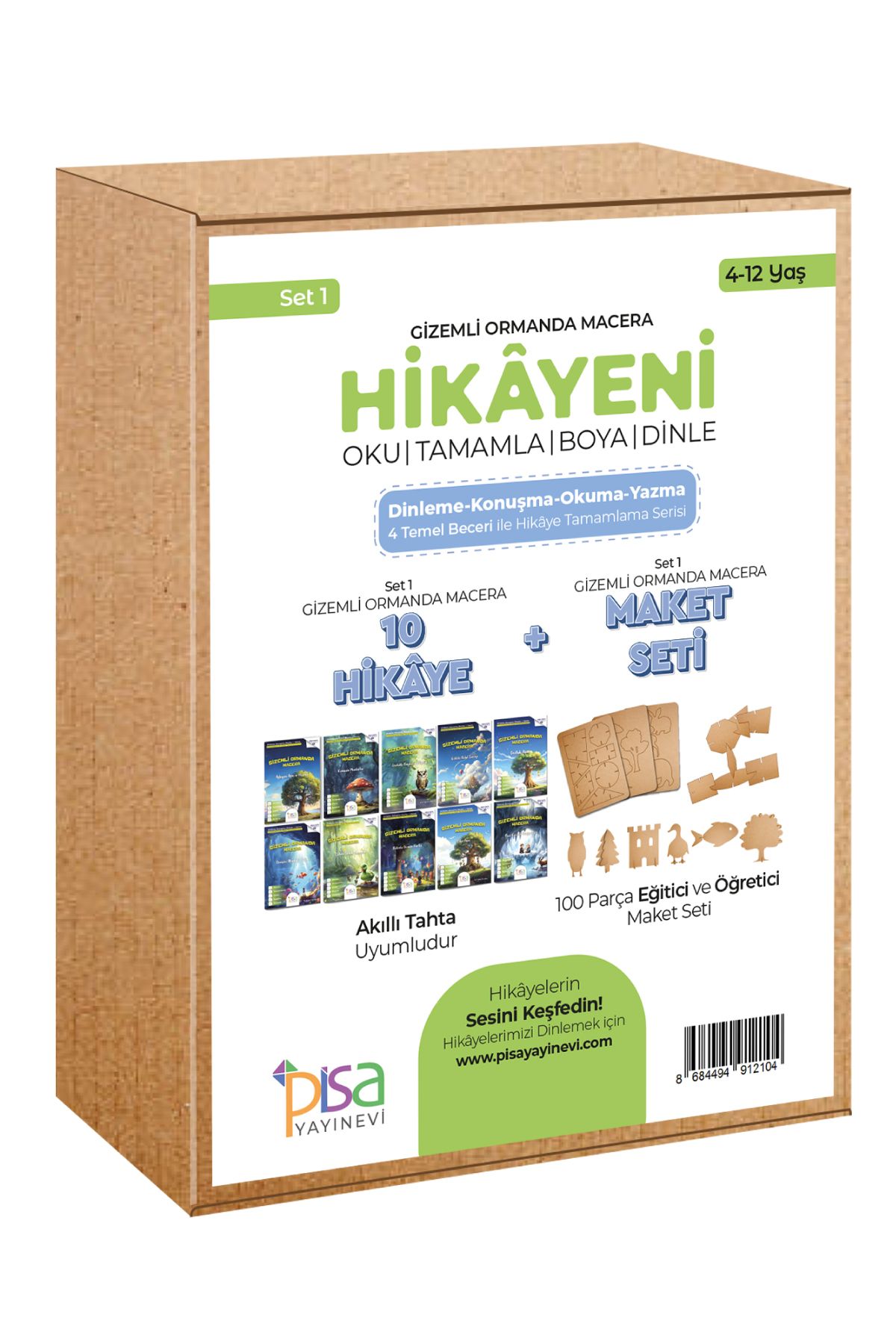 YAPAY ZEKA SANAT Gizemli Ormanda Macera Hikâye Seti 1
