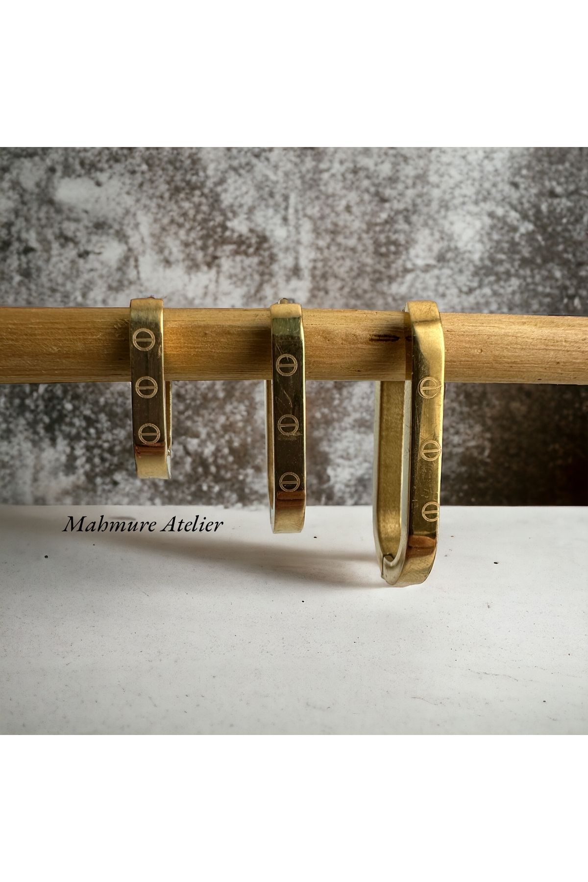Mahmure Atelier 3’lü Cartier Model Küpe