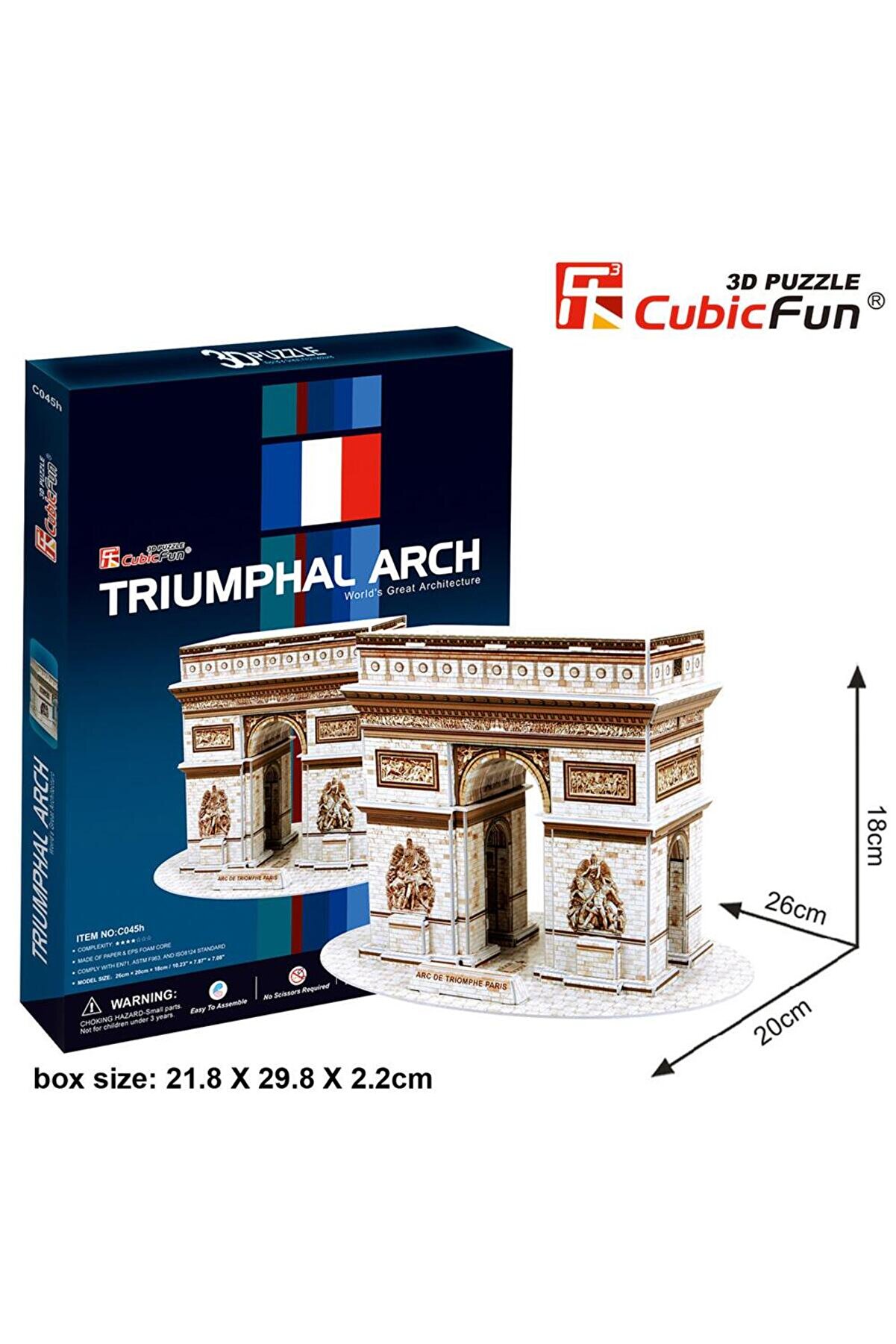 Cubic Fun 3d 26 Parça Puzzle Triumphal Arch