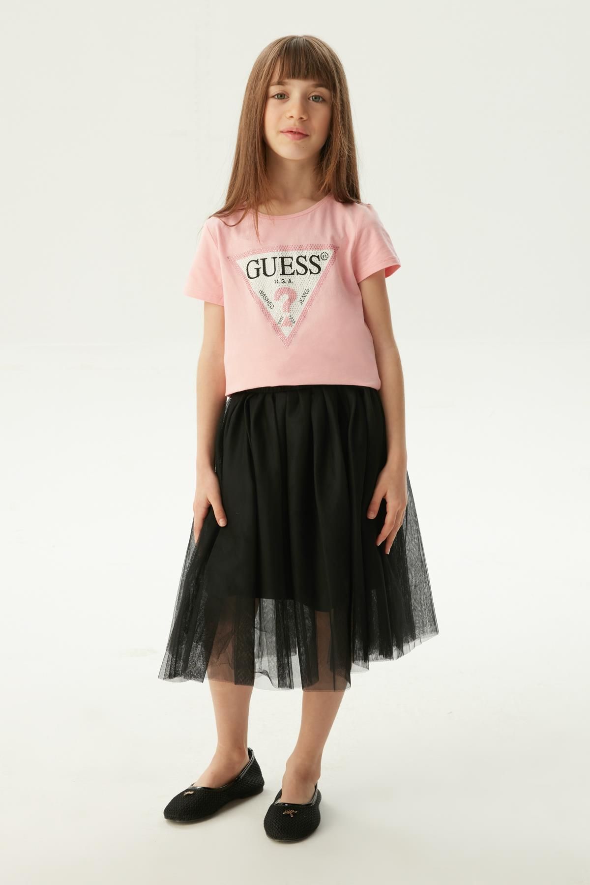 Guess BG Store Kız Çocuk Pembe T-Shirt