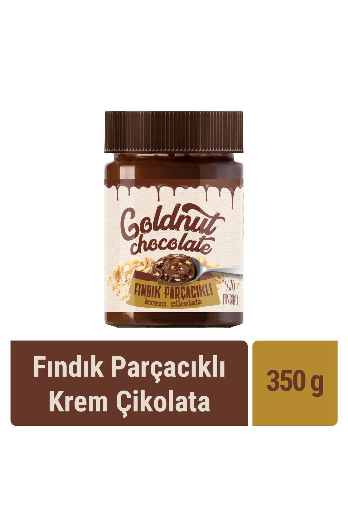 Goldnut Fındık Parçacıklı Krem Çikolata 350 gr