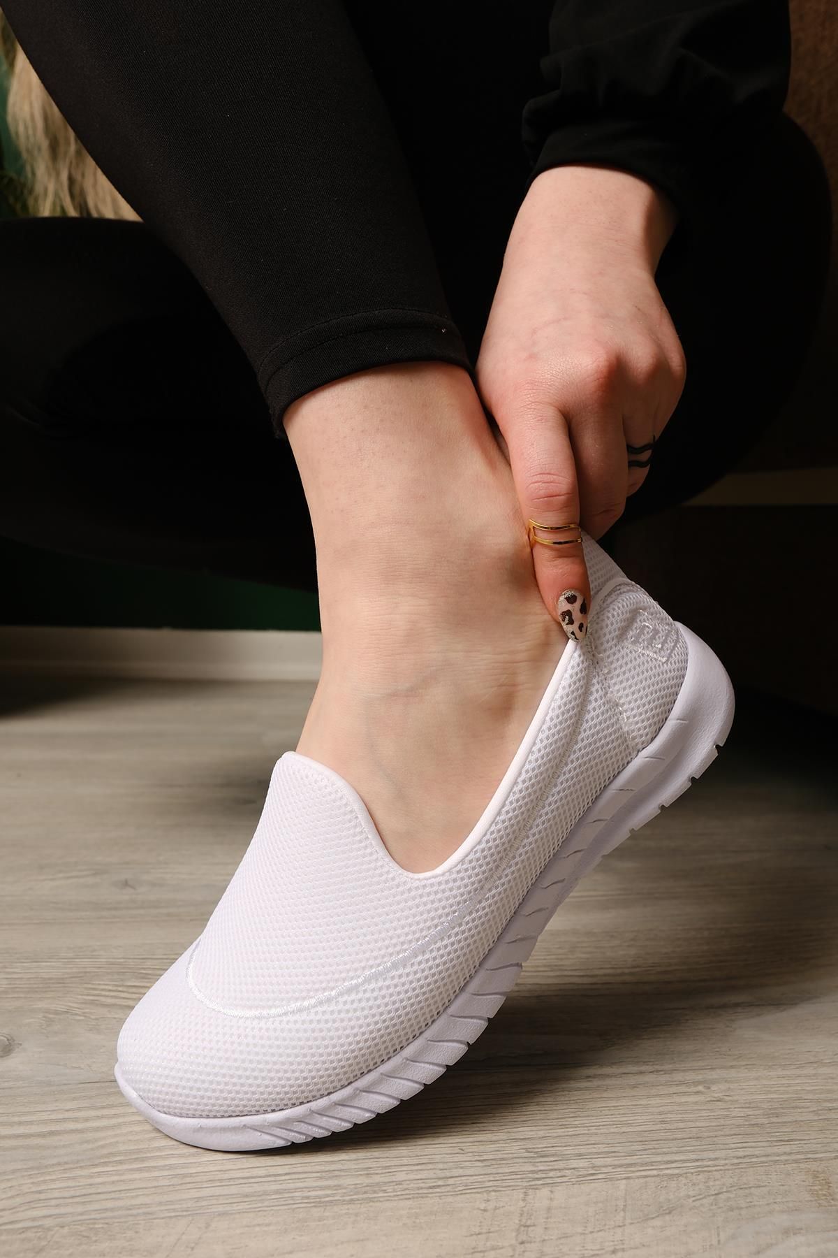 Oksit Parle Ortopedik Rahat Nefes Alabilen Kadın Spor Babet Yürüyüş Ayakkabısı