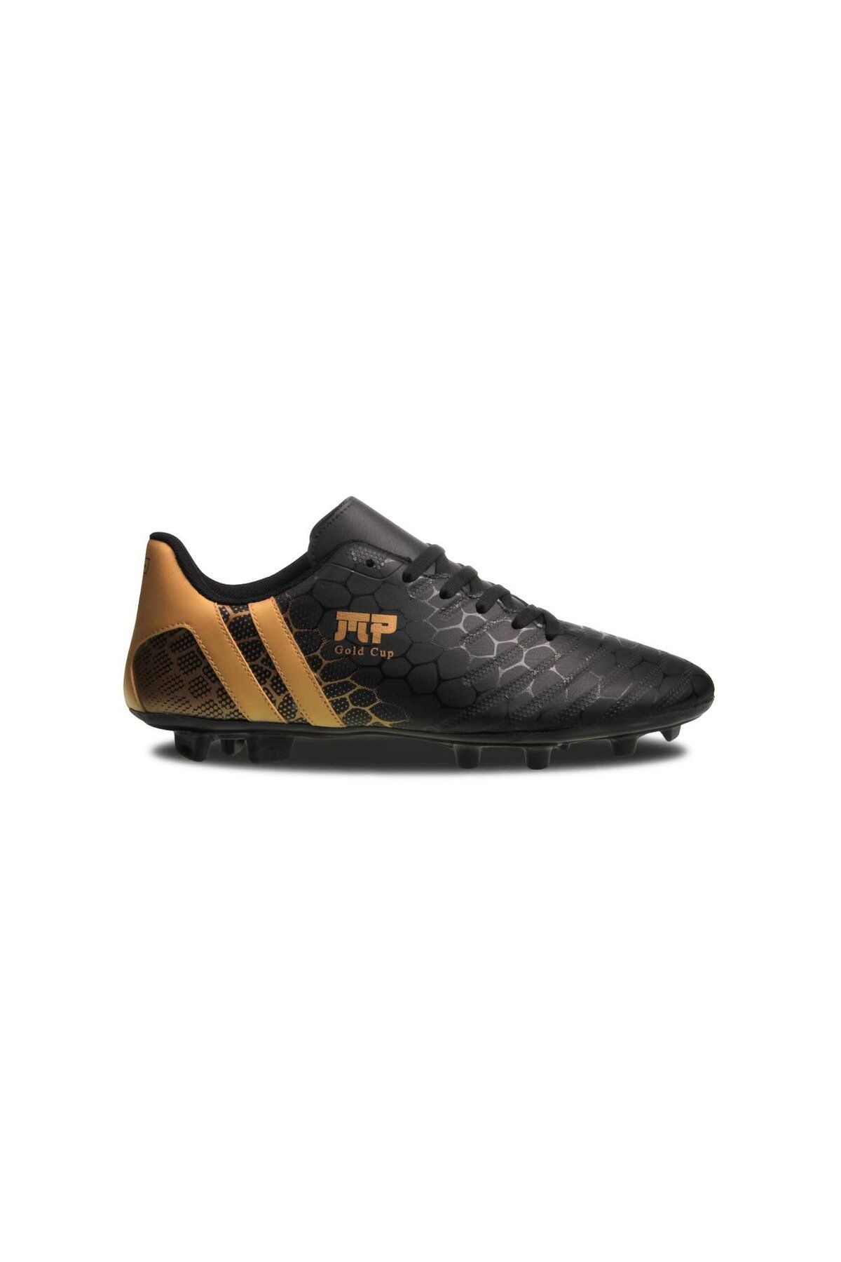 MP Mp Turfmaster Pro Ag Unisex Bağcıklı Siyah-gold Krampon Futbol Ayakkabısı