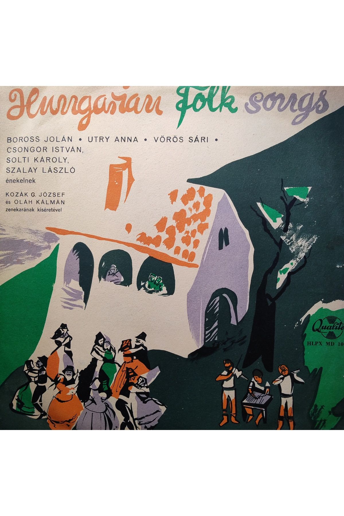 mazi plak Hungarian Folk Songs Orijinal Dönem Baskı 33'lük Plak