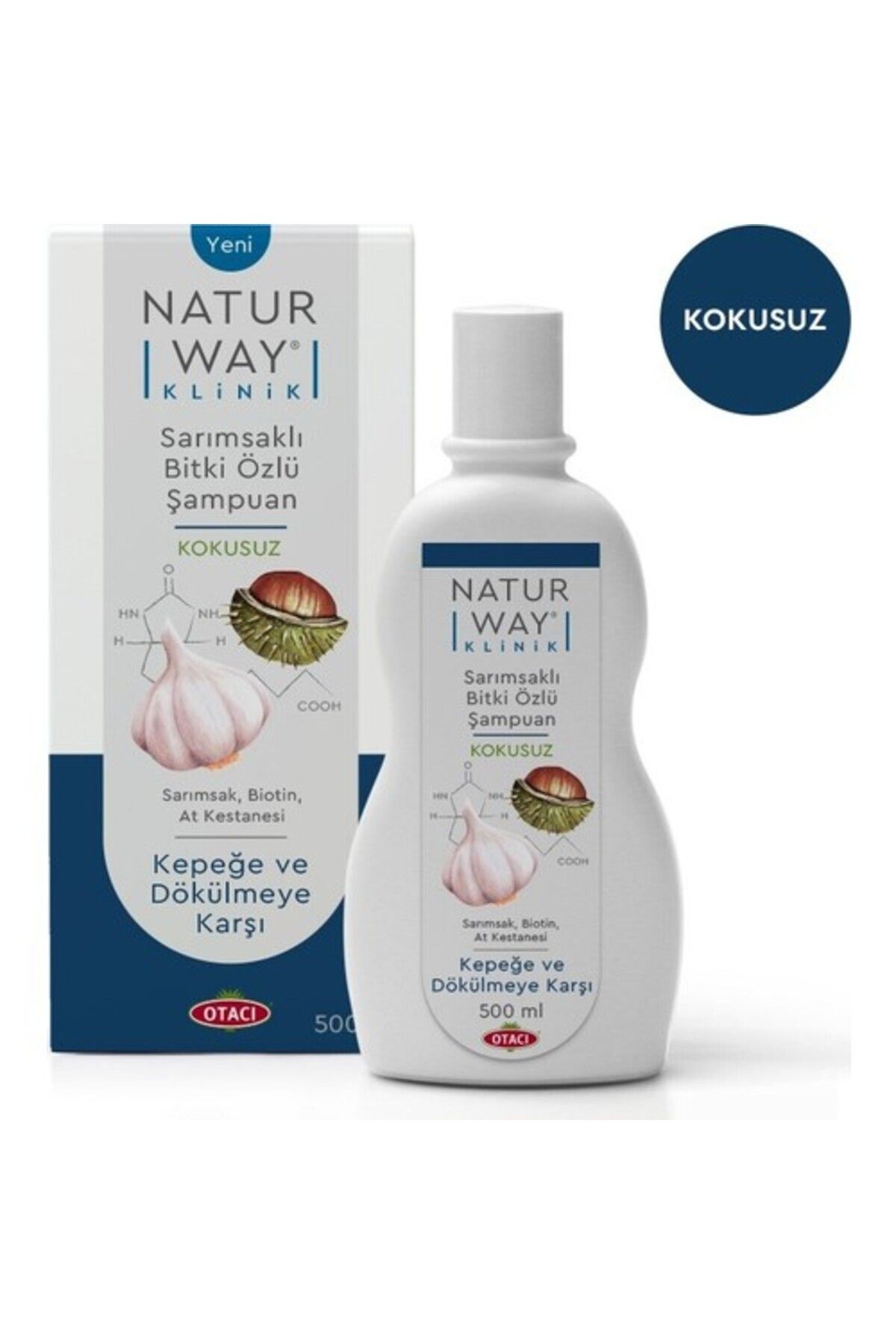 Otacı Naturway Klinik Kepek Dökülme Karşıtı Sarımsaklı Şampuan