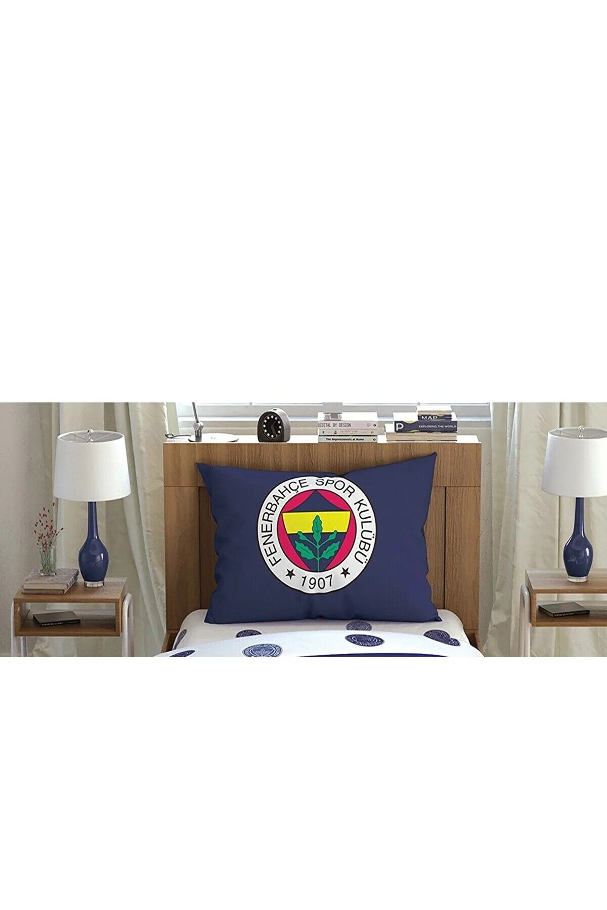 Taç Outlet Fenerbahçe Çarşaf Seti Tek Kişilik 100x200 Cm 50x70 Cm