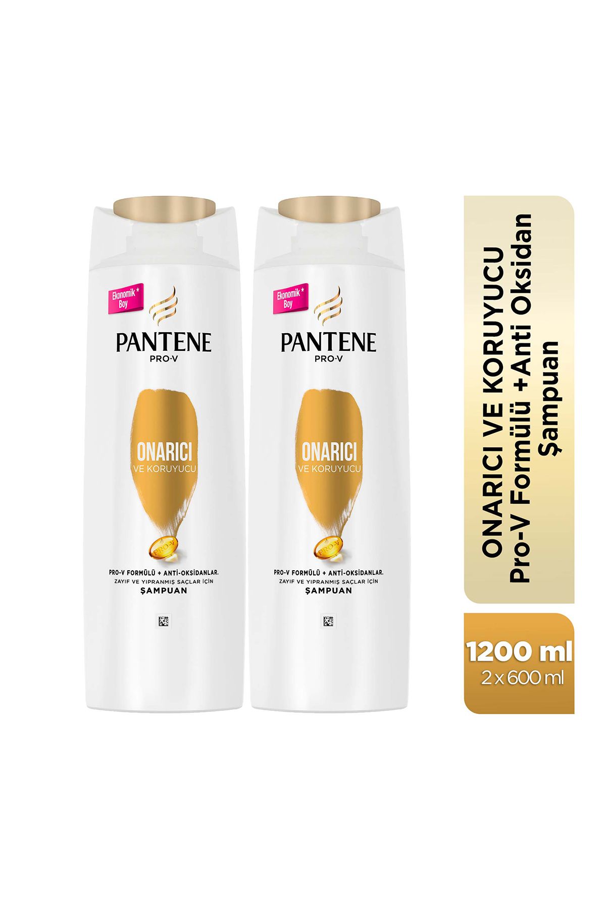 Pantene Pro-V Onarıcı ve Koruyucu Şampuan 600 ml x2