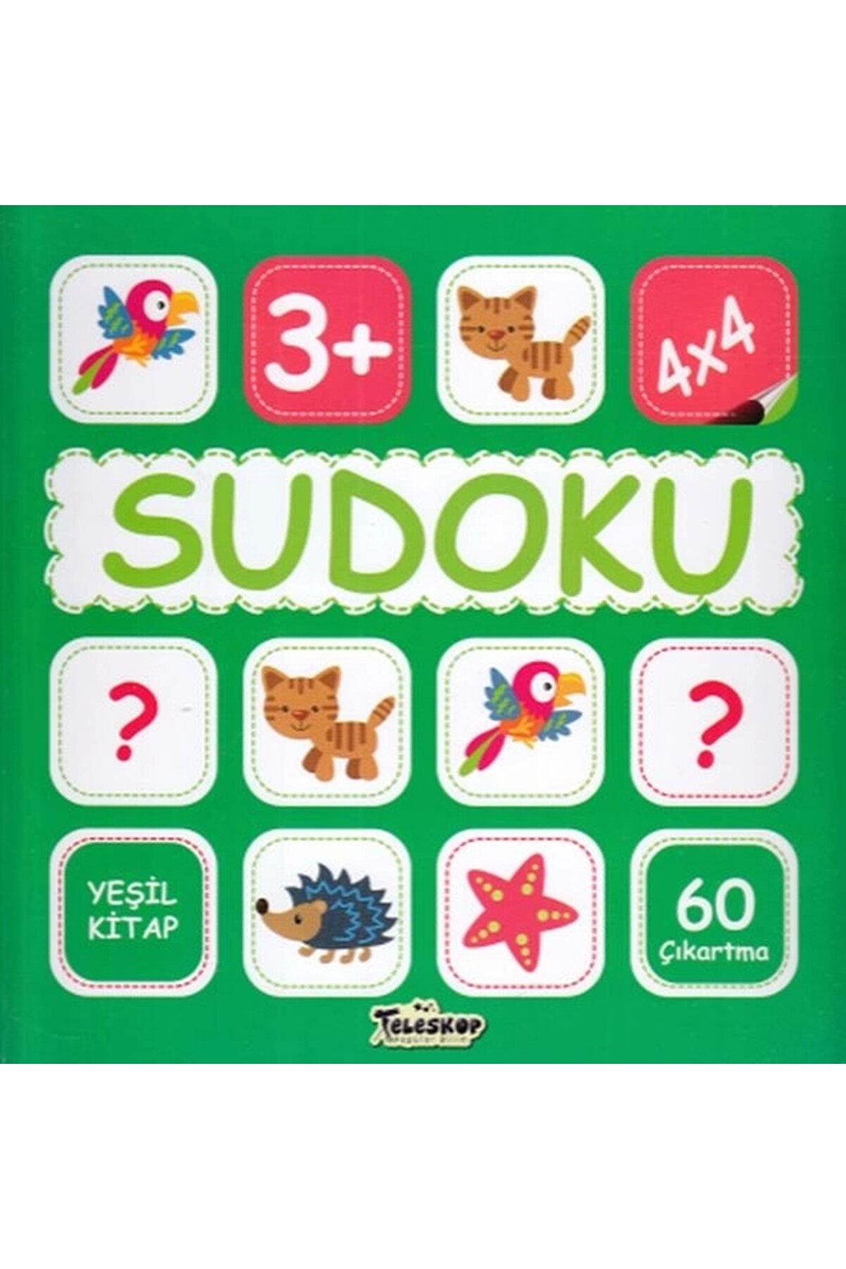 Genel Markalar Sudoku 4x4 Yeşil Kitap