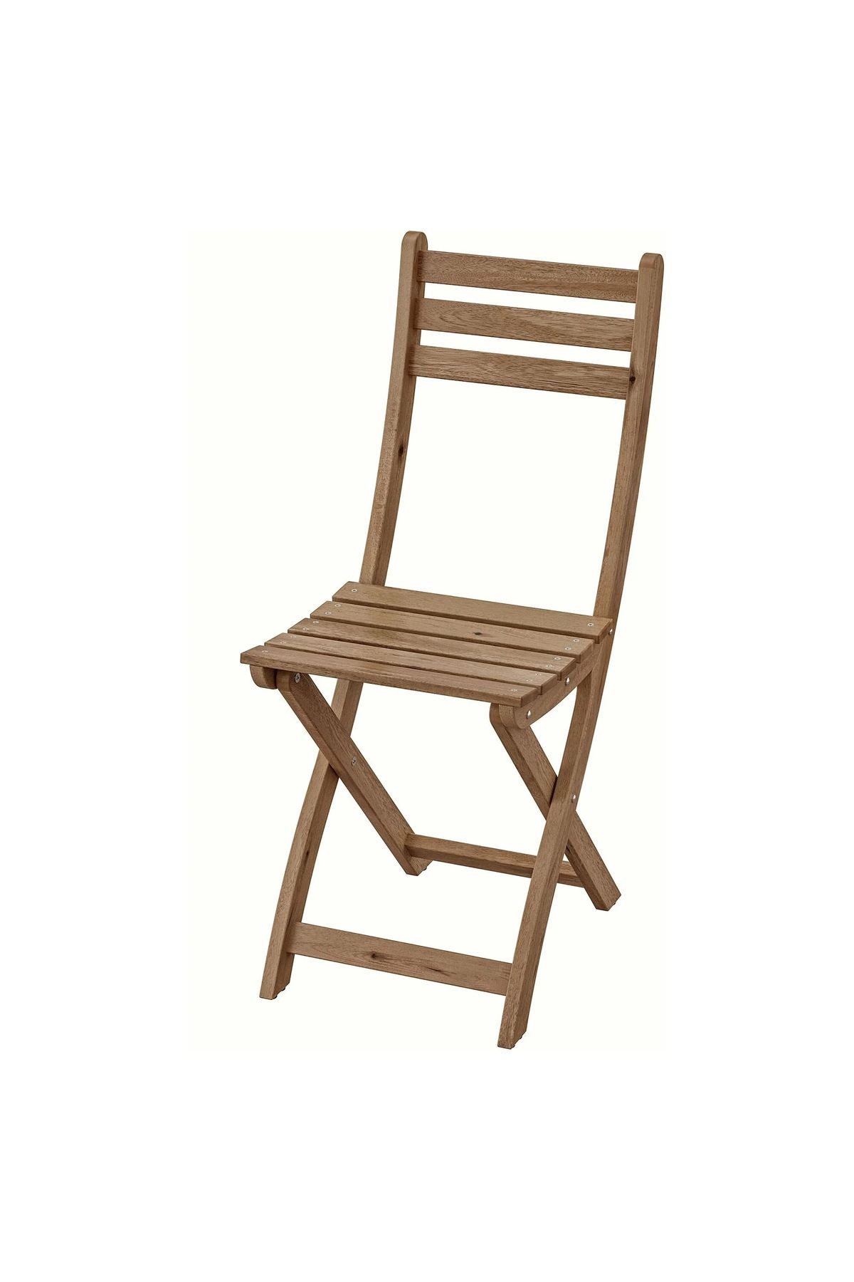 IKEA Askholmen Açık Kahverengi Katlanabilir Sandalye Mindersiz
