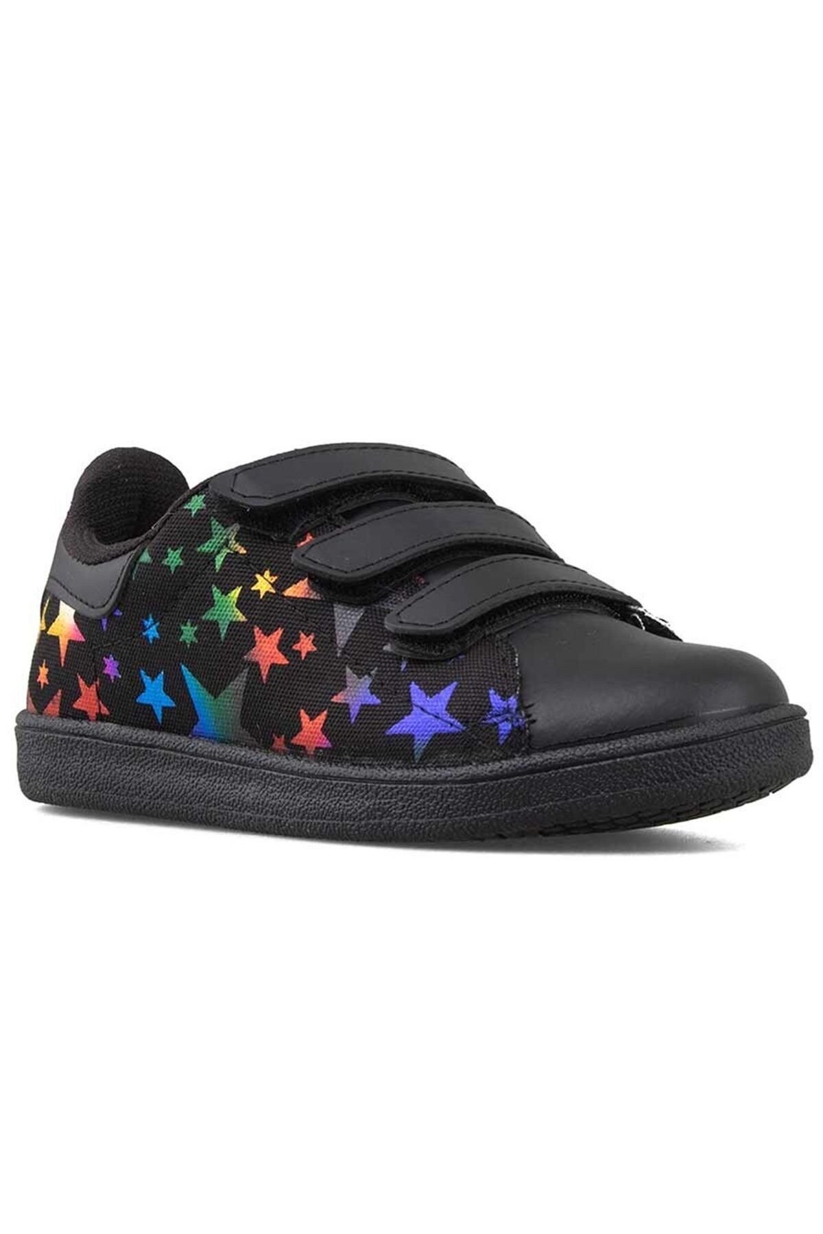 MICKEY kız çocuk günlük kullanım yeni sezon renkli-yıldızlı  lepetit flet ayakkabı