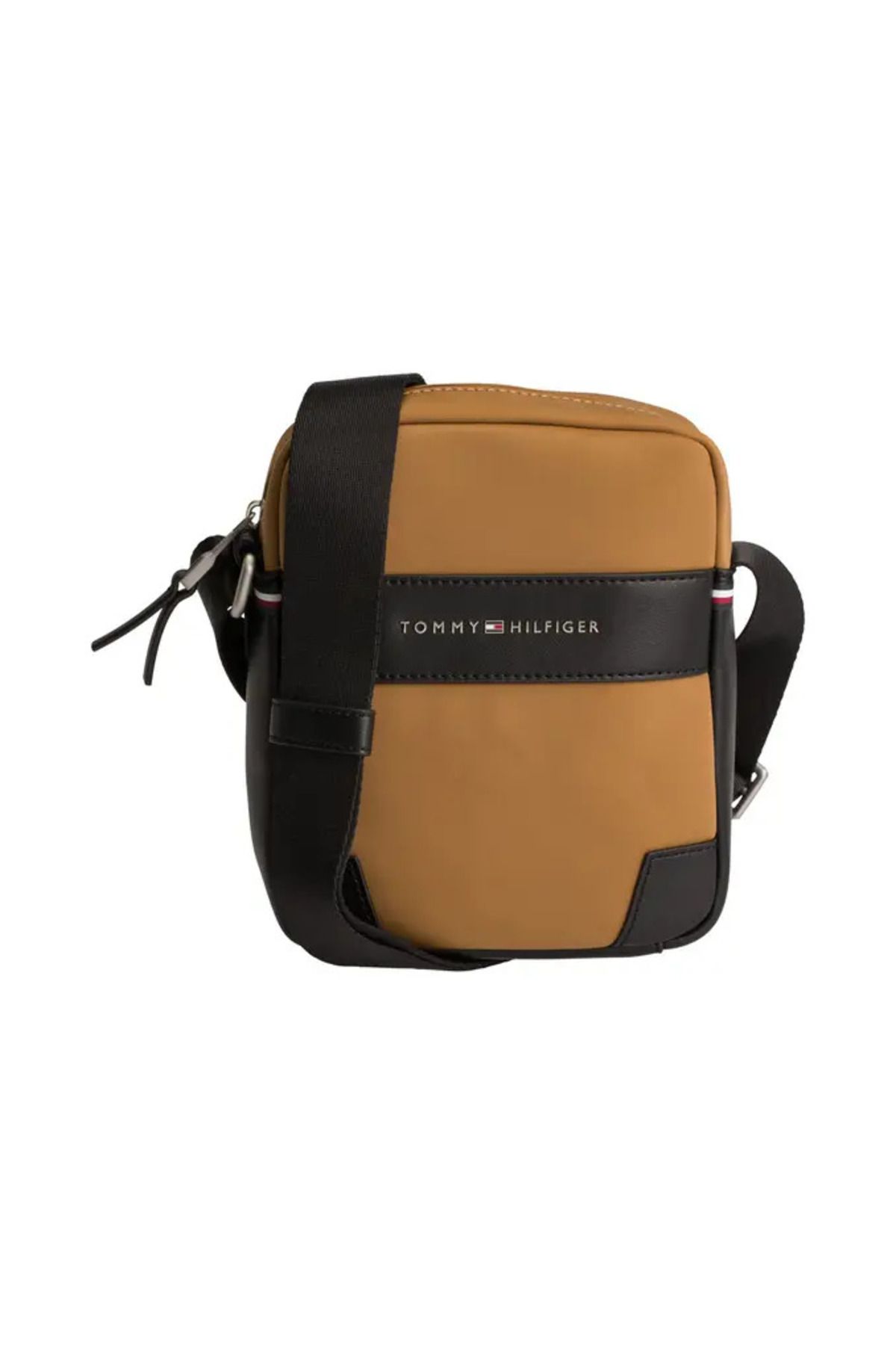 Tommy Hilfiger siyah-kahverengi erkek omuz çantası XM0XM02673GWJ