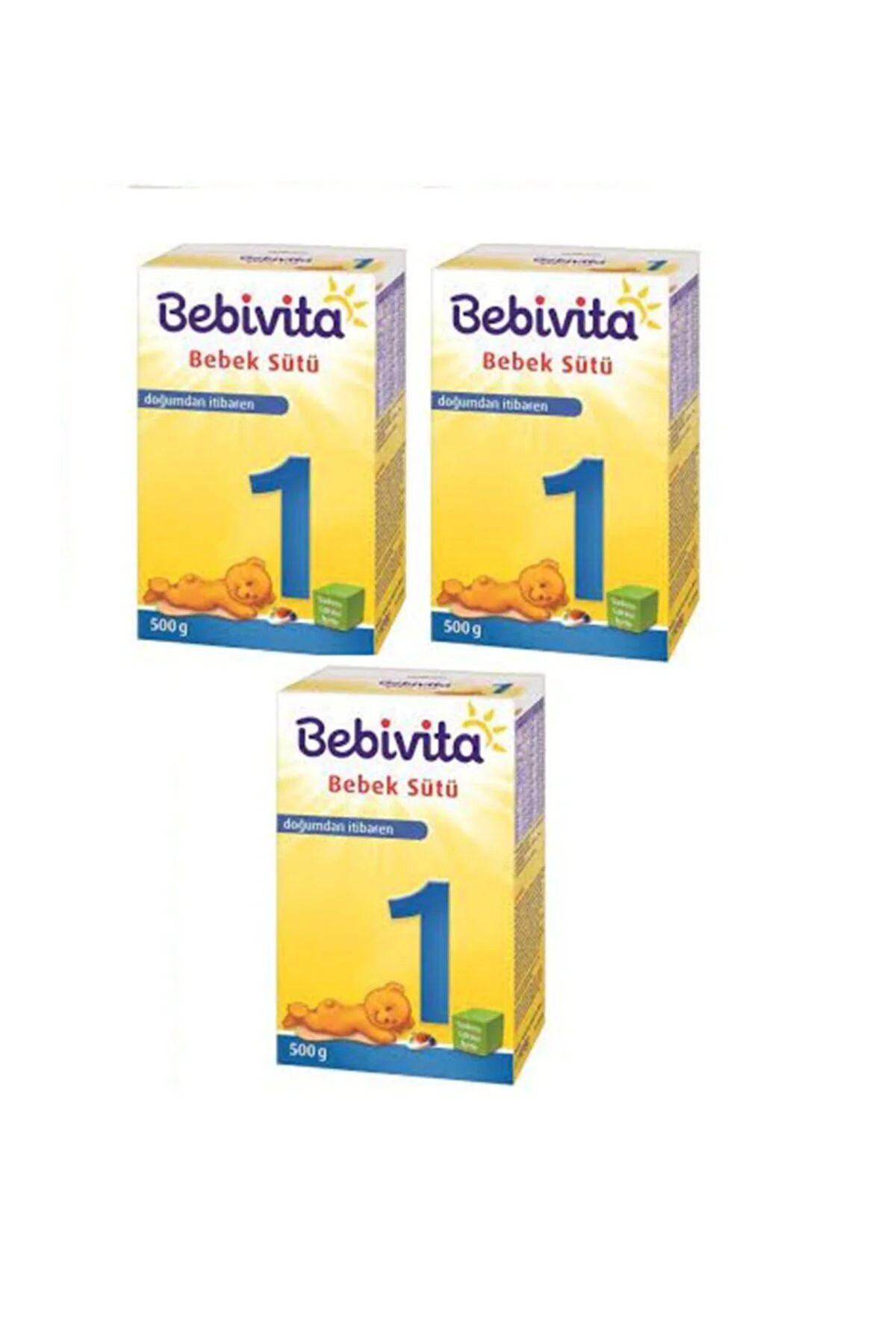 Bebivita Bebek Sütü 1 No 500 gr (0-6 Ay) (3 Lü Set)