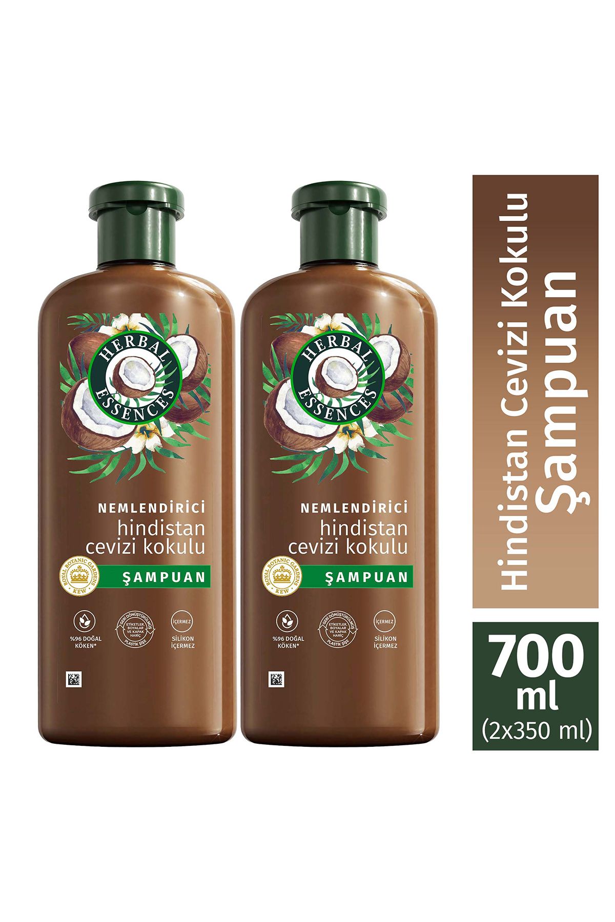 Herbal Essences Nemlendirici Hindistan Cevizi Kokulu Şampuan 350 ml x2