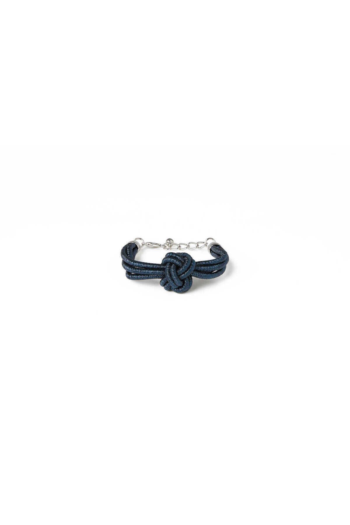 Roman Düğüm Görünümlü Kadın Bileklik Mavi K2289648_036
