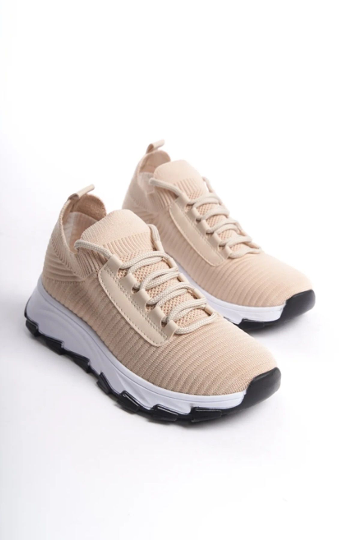 Grafen Kids Triko Garantili Bağcıklı Günlük Kadın Sneaker Yürüyüş Ayakkabısı