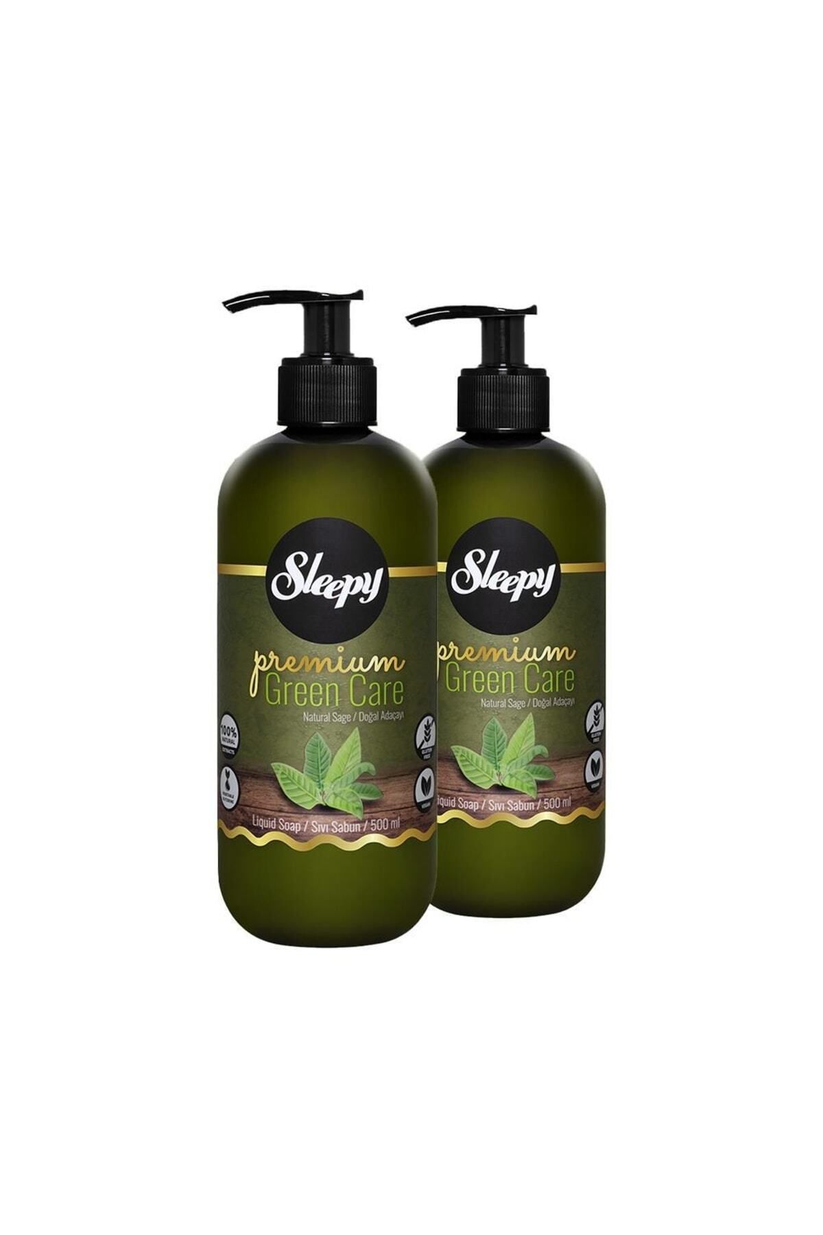 Sleepy Premium Green Care Sıvı Sabun Adaçayı 500 ml X 2 Adet