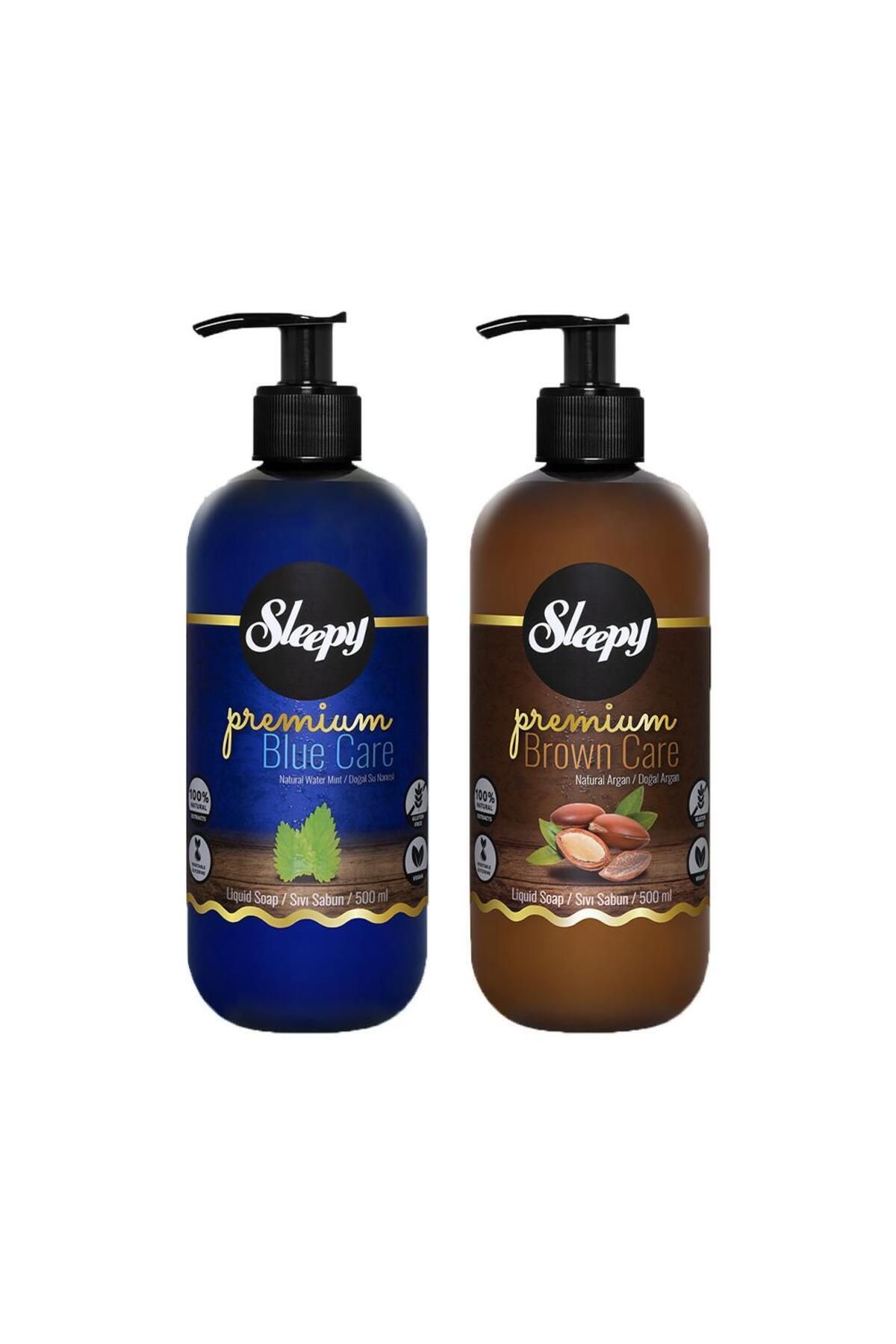 Sleepy Premium Sıvı Sabun Argan 500 ml Ve Su Nanesi 500 ml