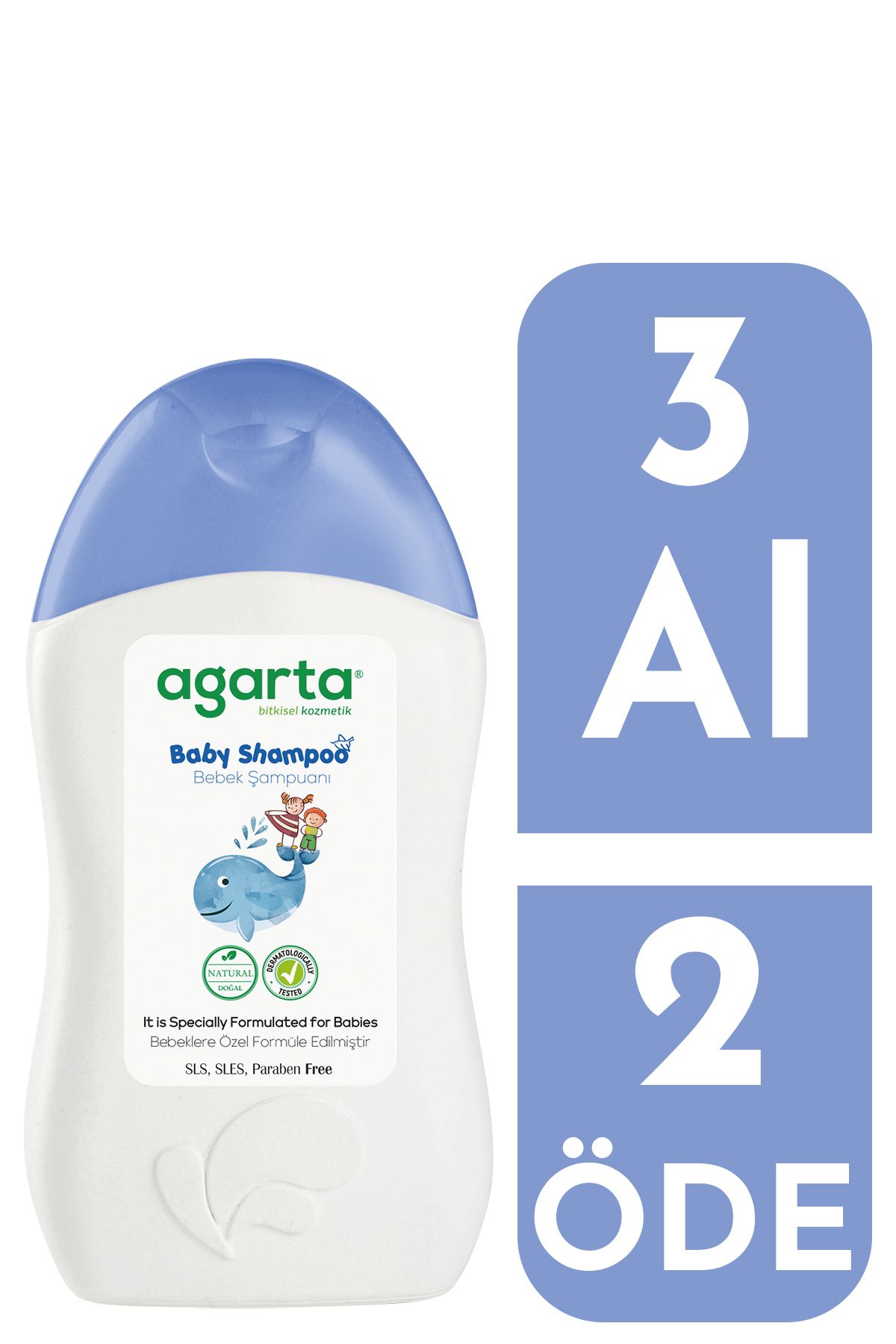 Agarta Doğal Bebek Erkek Çocuklarına Özel Bakım Şampuan 400 ml