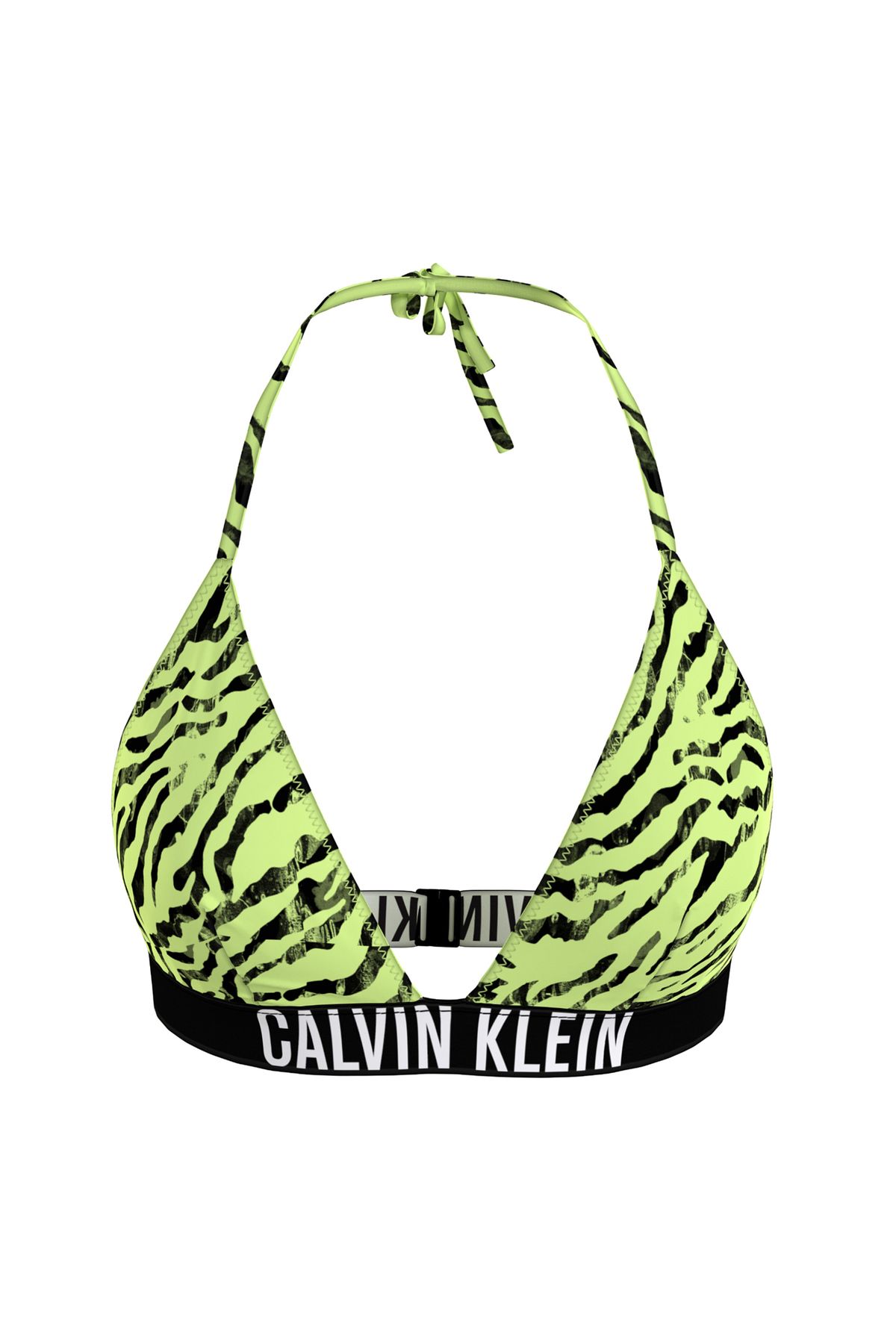 Calvin Klein Yeşil - Siyah Kadın Bikini Üst TRIANGLE-RP-NYLON KW0KW023310IC