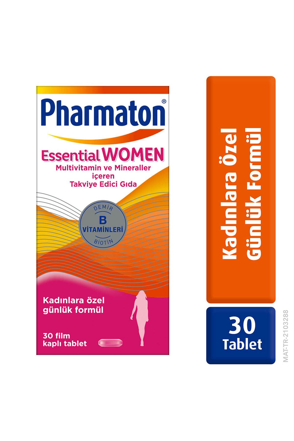 Pharmaton Essential Women 30 Tablet - Biotin, Demir, Vitamin B, Multivitamin Ve Mineraller