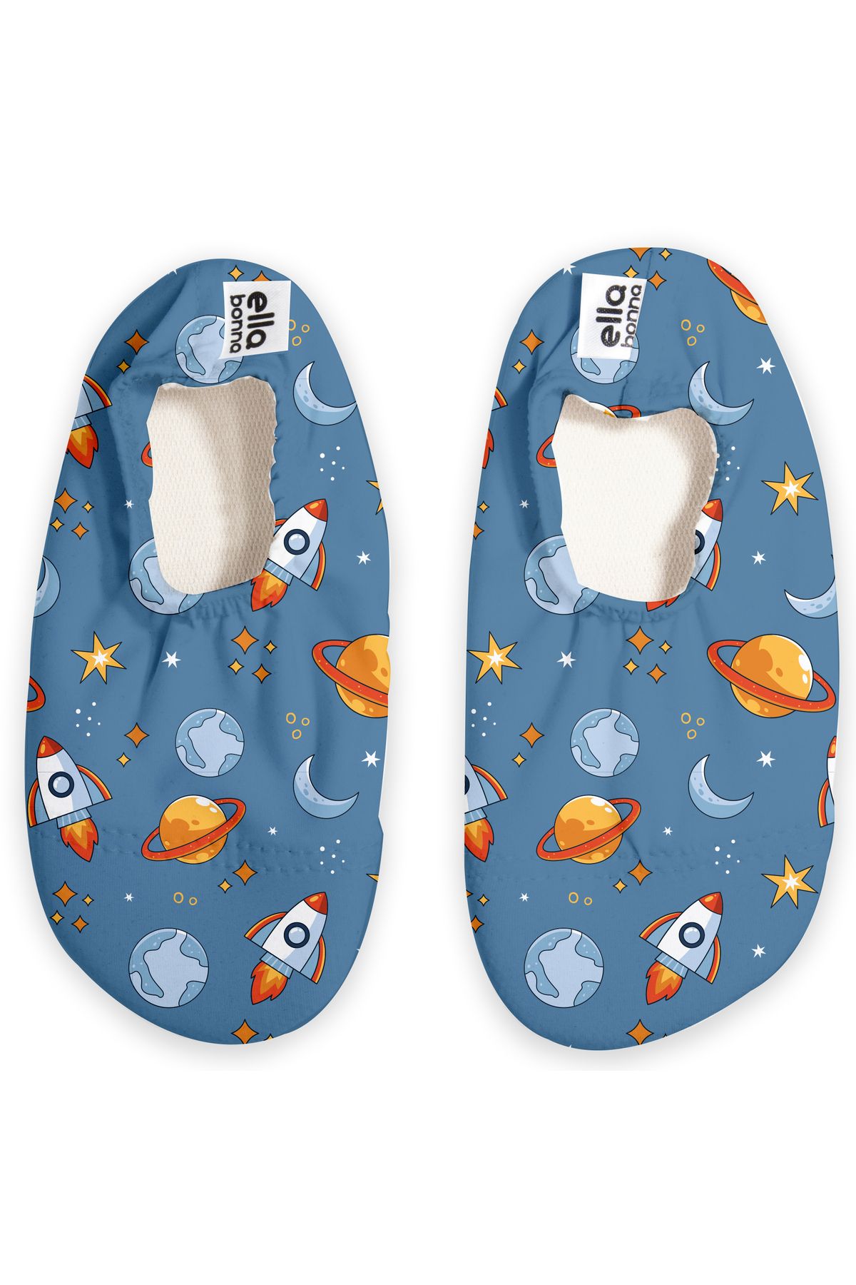 Ella Bonna Kaydırmaz Taban Unisex Bebek Çocuk Deniz Ayakkabısı Havuz Patiği Uzay