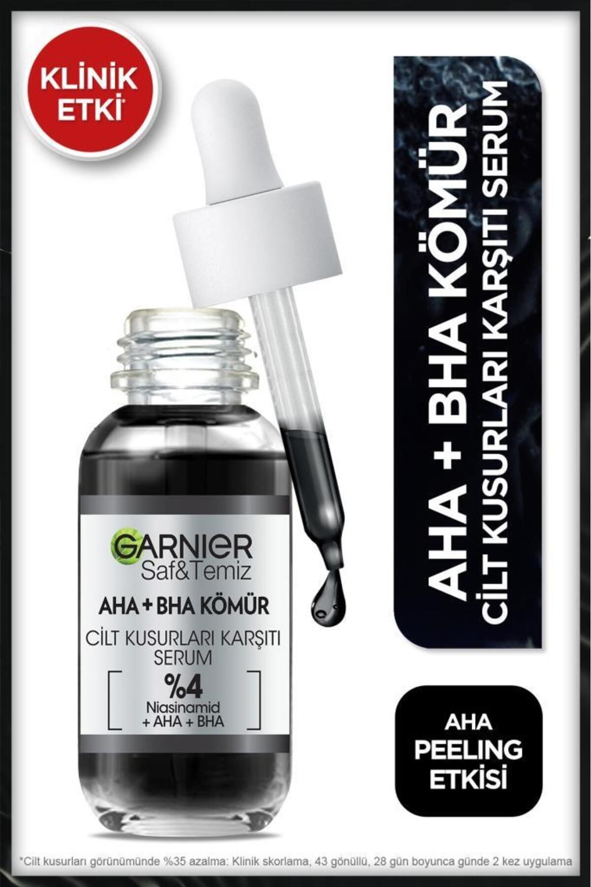 Garnier Aha Bha Cilt Kusurları Karşıtı Serum %4 [niasinamid Peeling Etkili Aha Bha] 30ml