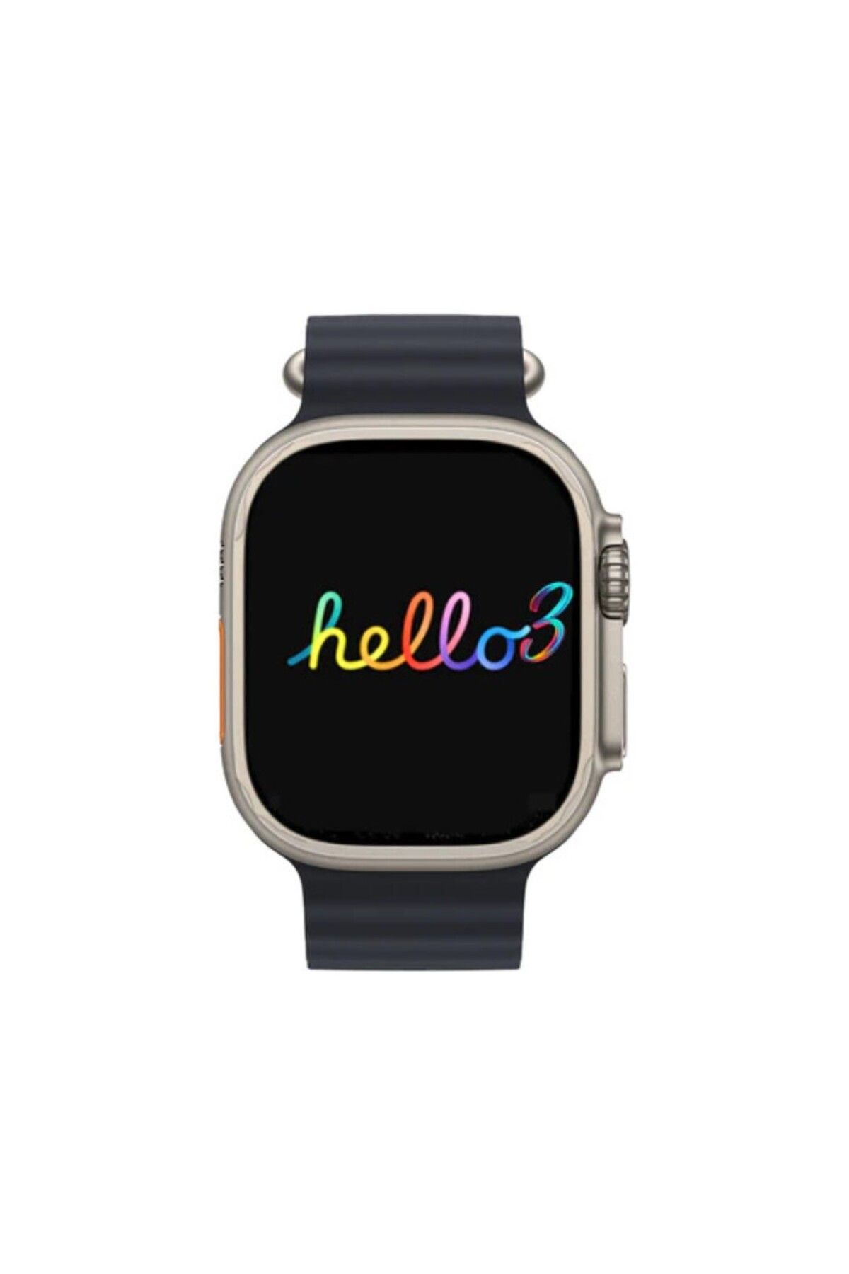 Global Hello 3 Watch Ultra Amoled Ekran Android İos HarmonyOs Uyumlu Akıllı Saat Siyah WNE0897