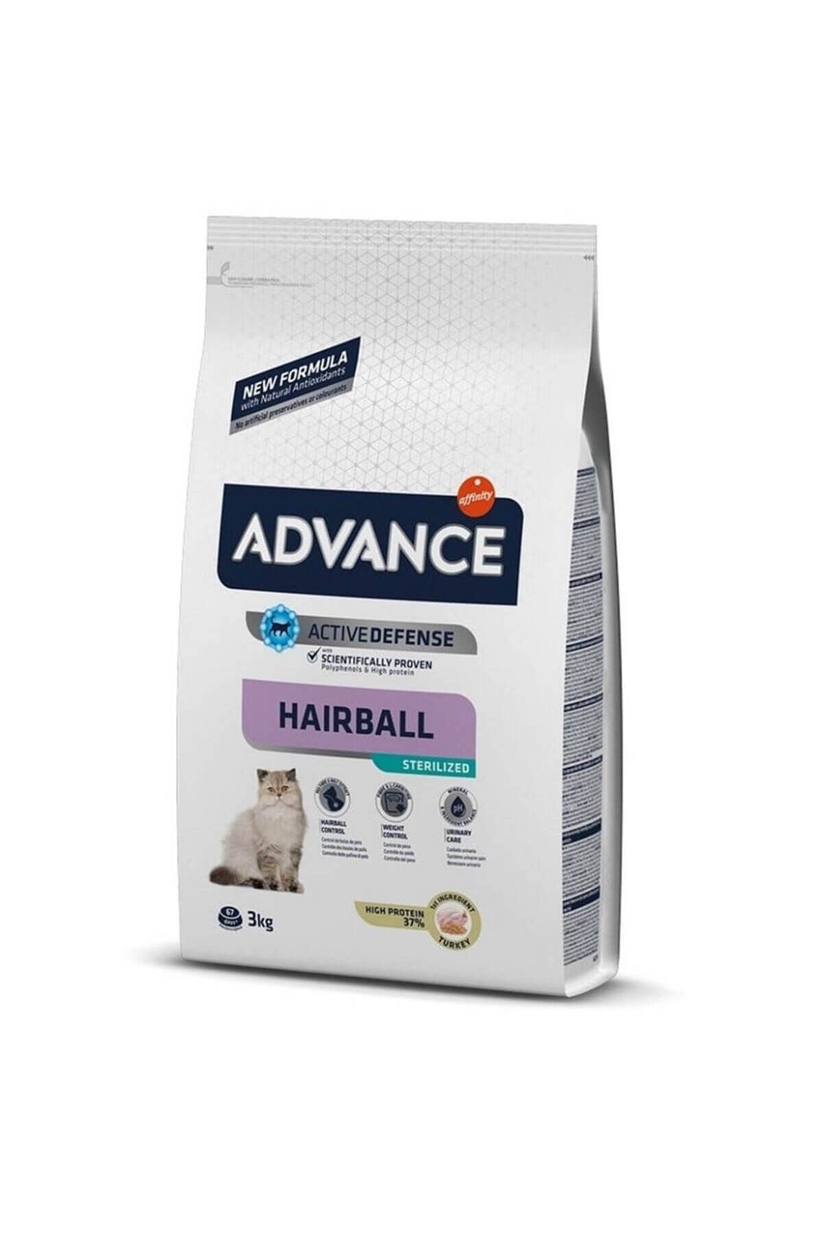 Advance Cat Sterilized Hairball Hindili Kısır Kedi Maması 3 Kg
