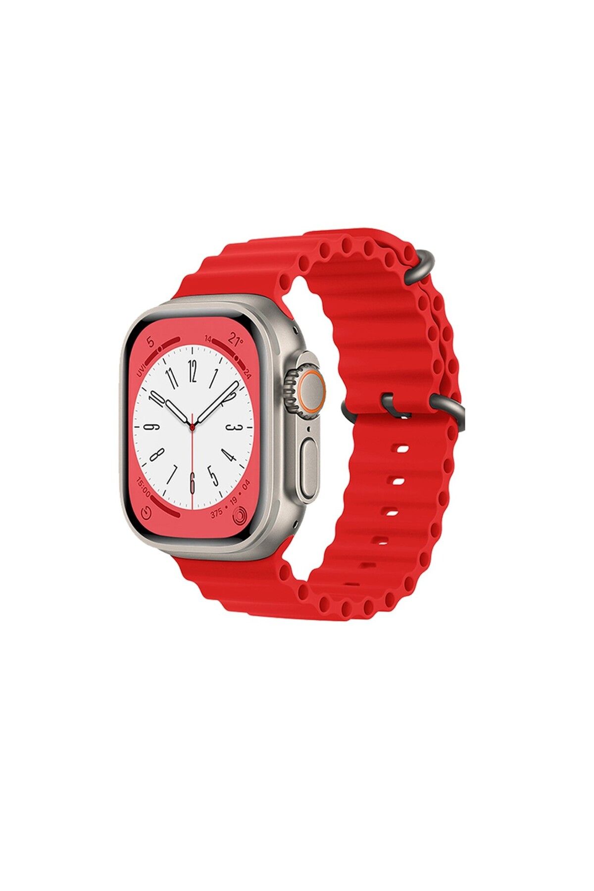 Global Watch HK9 Ultra 2 Amoled Ekran Android İos HarmonyOs Uyumlu Akıllı Saat Kırmızı WNE0970