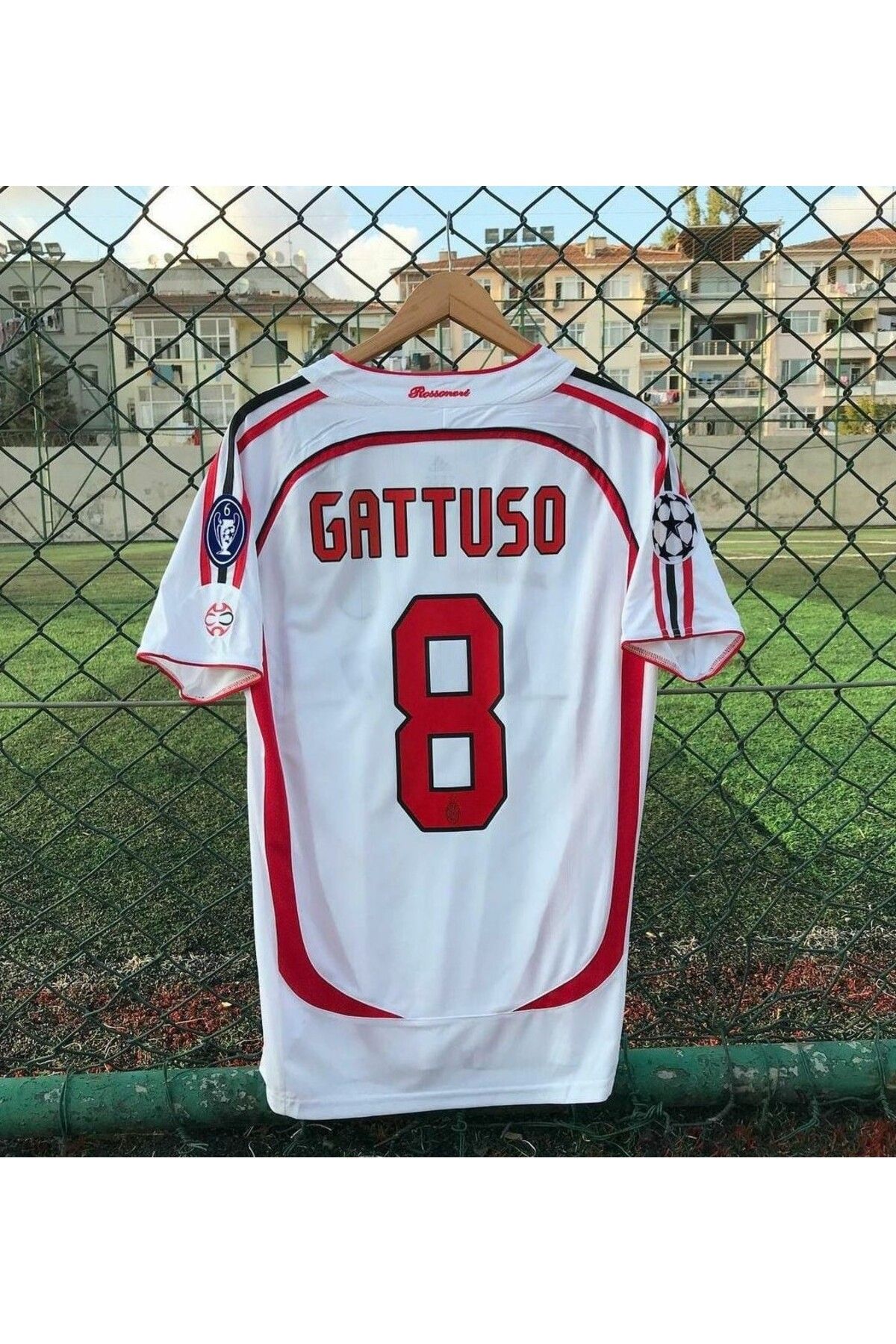 BYSPORTAKUS Milan 2007 Şampiyonlar Ligi Finali Gennaro Gattuso Nostalji Forması (EFSANE MİLAN KADROSU)