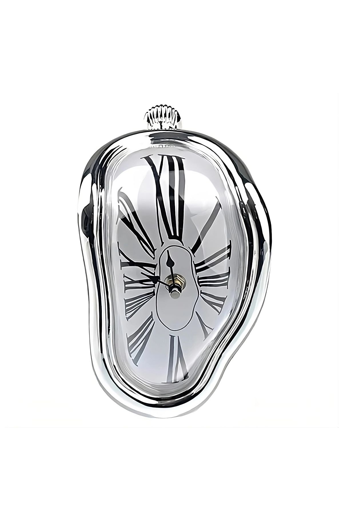 Spelt Eriyen Saat Salvador Dali Melting Clock Sürrealist Dekoratif