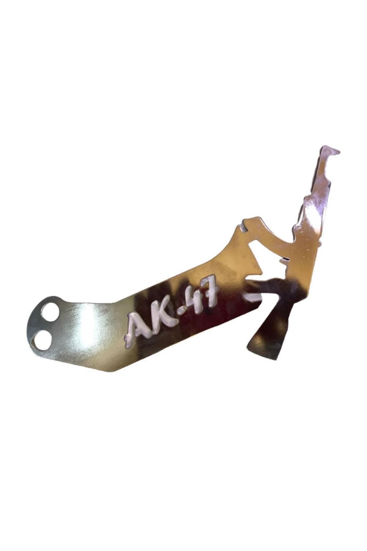 Monero Motosiklet Modifiye Çeki Demiri AK-47 Nikel