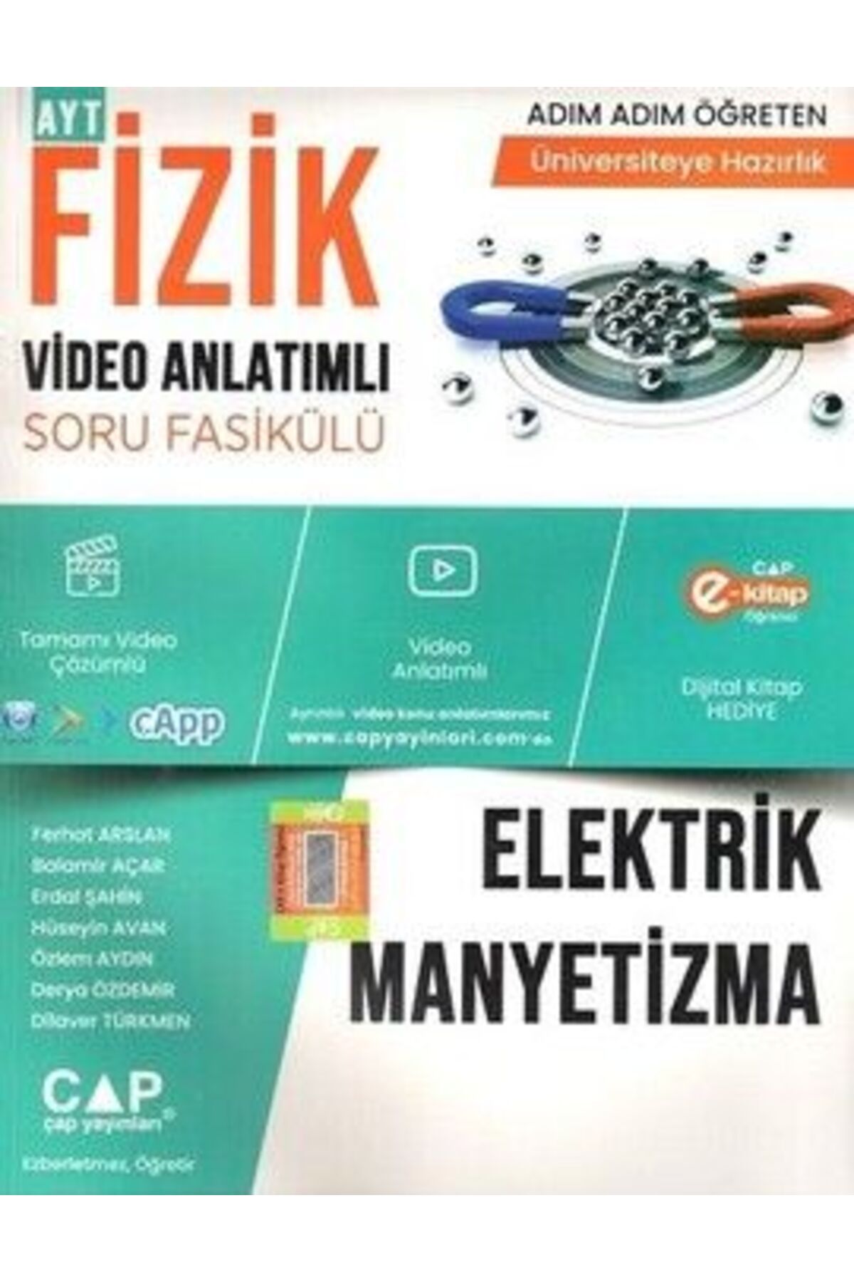 Çap Yayınları Çap Fizik Elektrik Manyetizma Konu Anlatımlı Soru Bankası