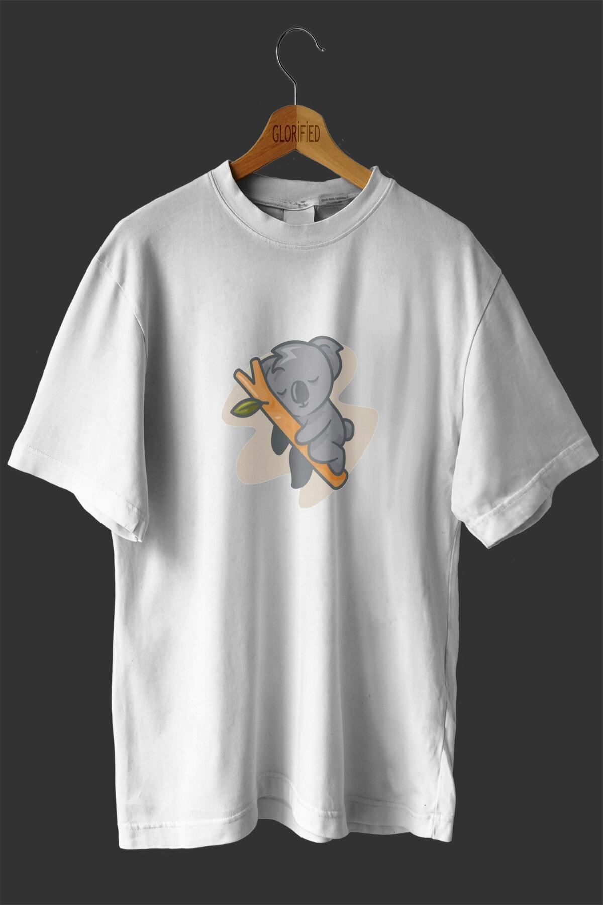 NOVVO Minik Koala Tasarım Baskılı Oversize T-shirt