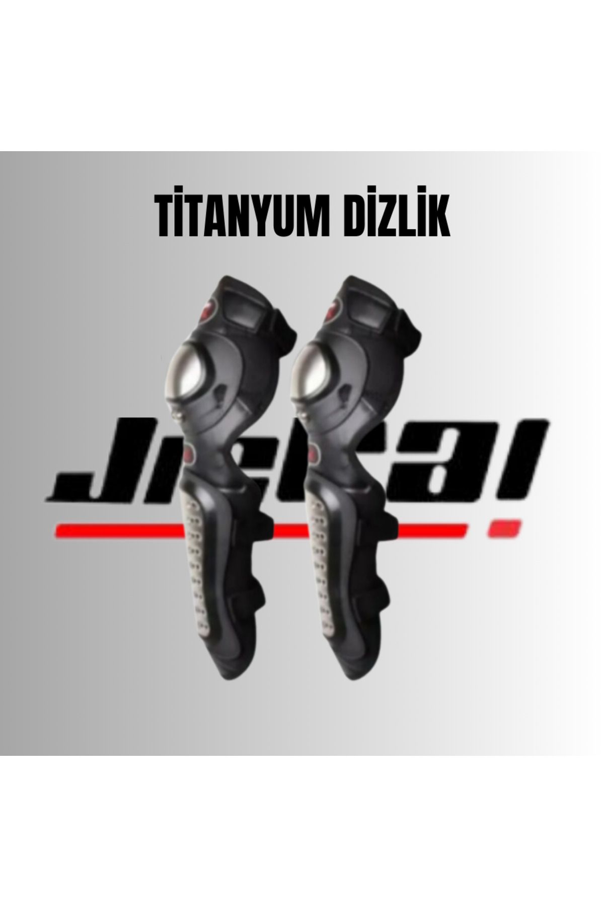 Jiekai Motosiklet Titanyum Korumalı Dizlik Büyük Boy Motorcu Dizliği