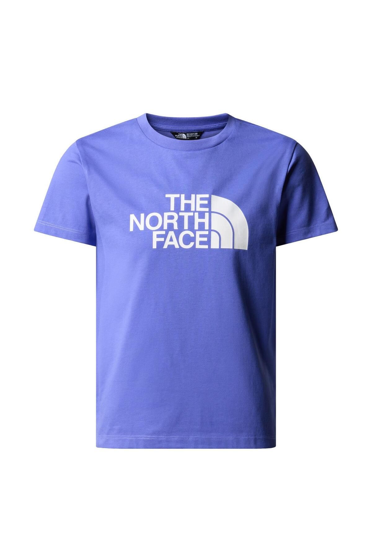 The North Face B S/S EASY TEE Genç Erkek Tişört NF0A87T6PFO1 Mavi-XS