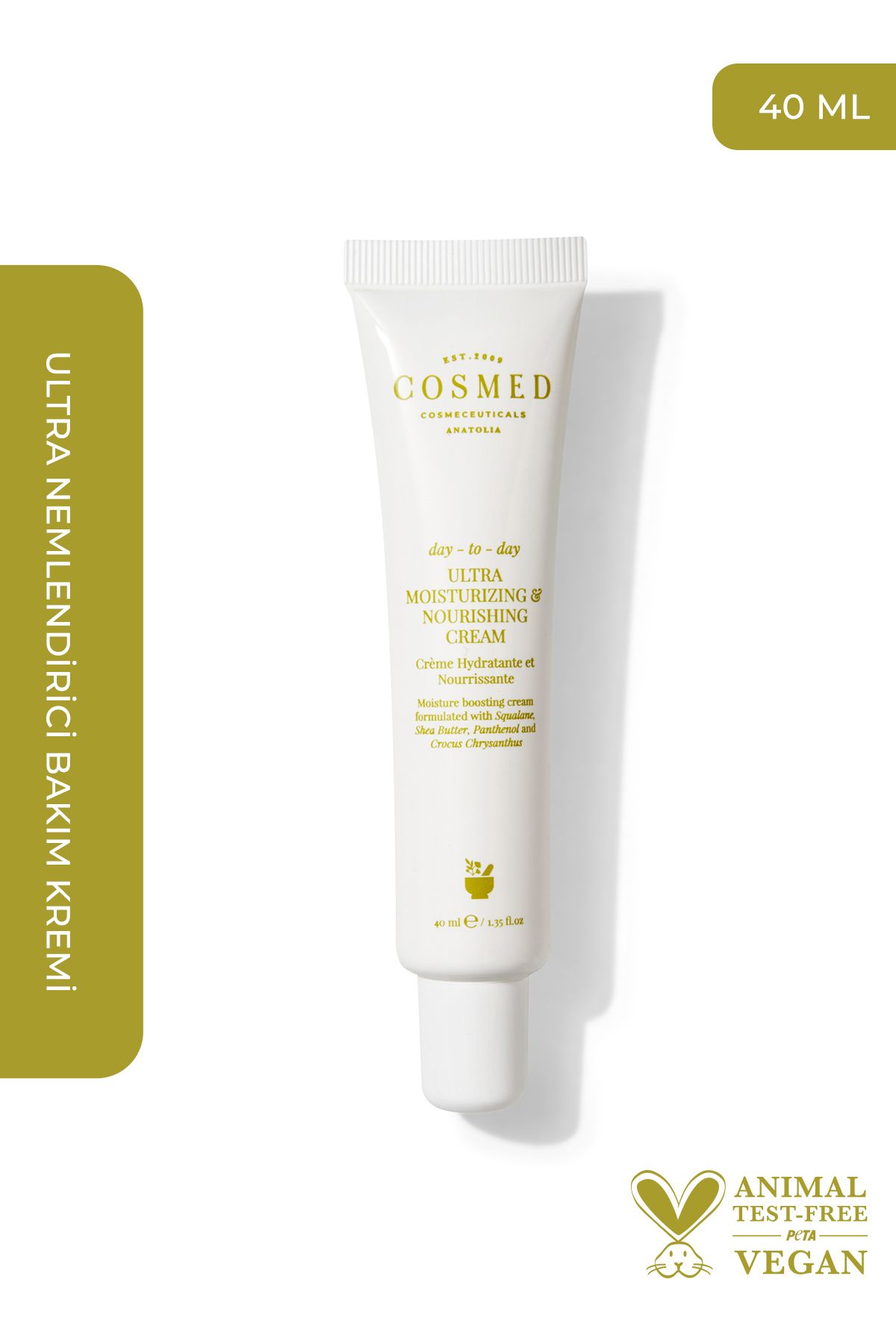 COSMED Day-to-day Ultra Moisturizing & Nourishing Cream - Su Bazlı Nemlendirici Cilt Bakım Kremi 40 ml