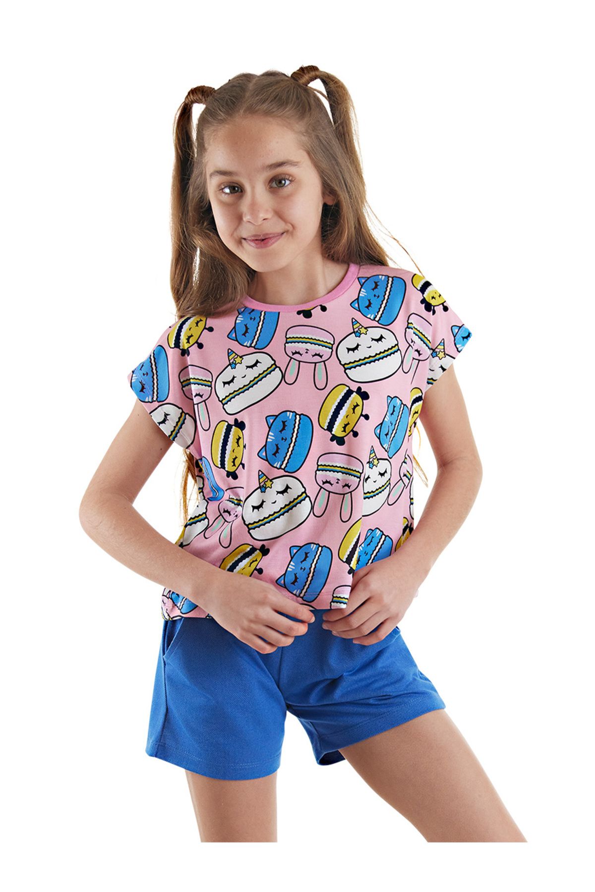 MSHB&G Tatlı Kurabiyeler Kız Çocuk T-shirt Şort Takım