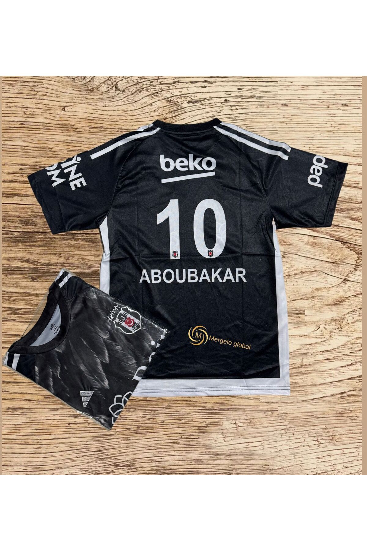 Mega Fusion Bêşiktâş Âbubâkâr Siyah Beyaz 23/24 Yetişkin Futbol Forması