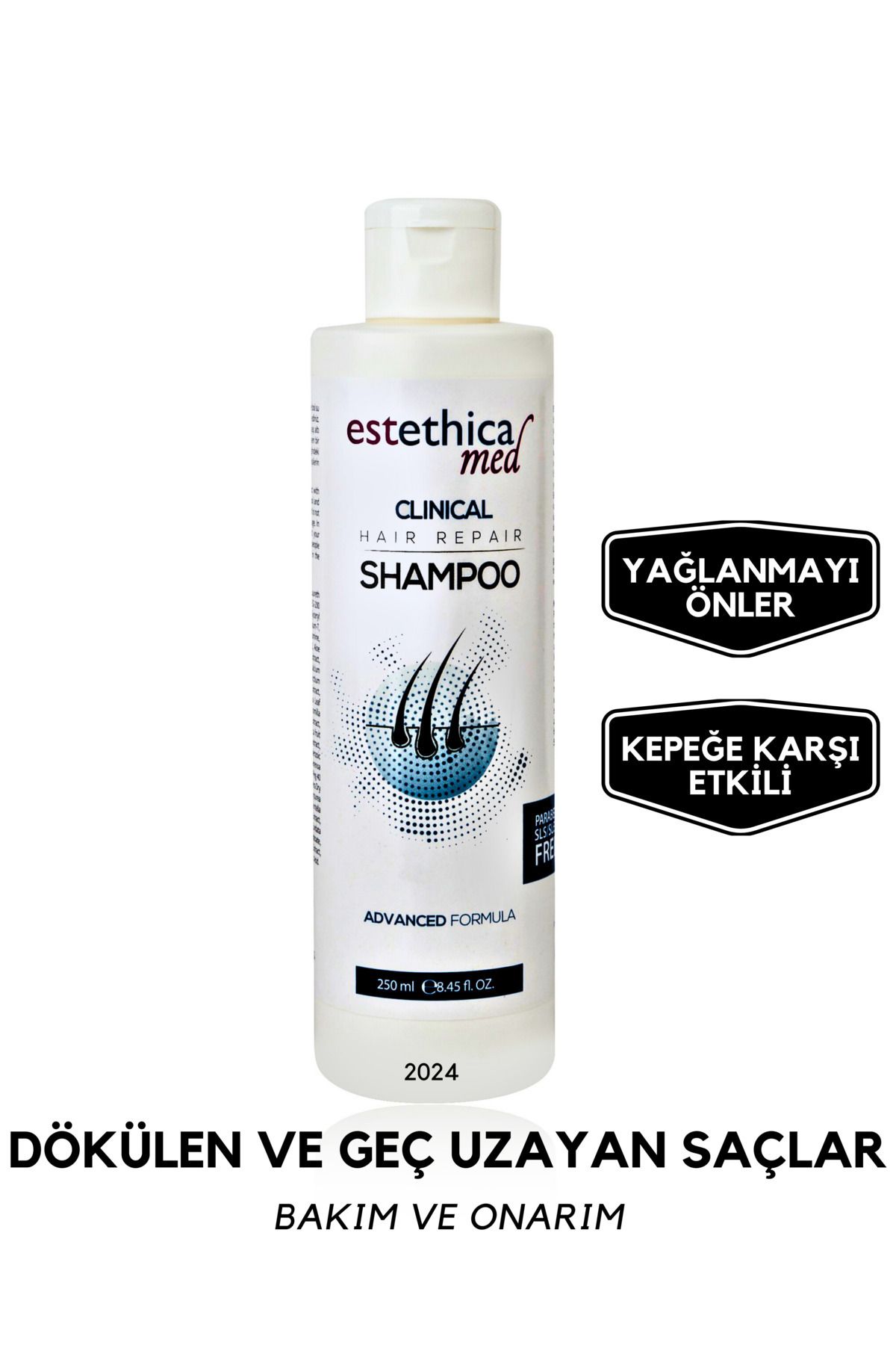 Doctor Almas Estethicamed Saç Dökülmelerine Karşı Şampuan 250 ml - Kepek Karşıtı Ve Nemlendirici Etki