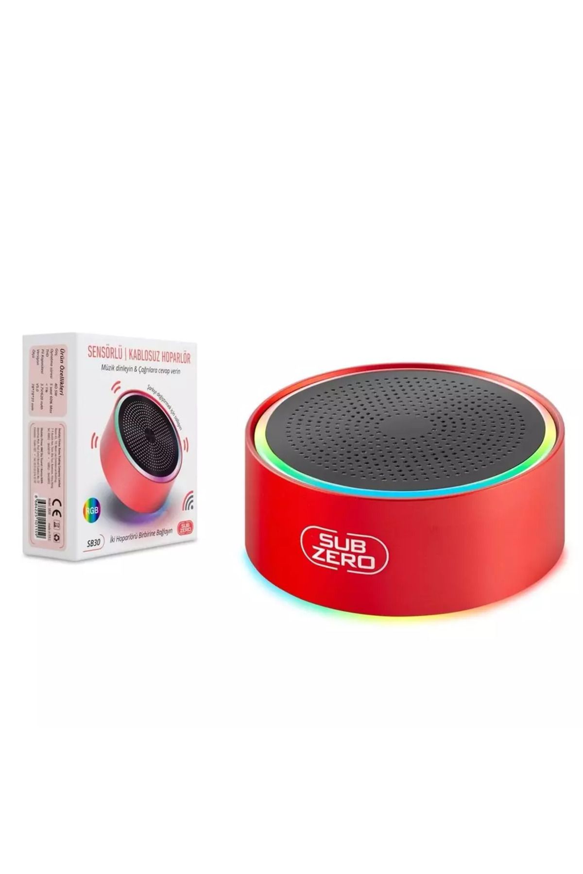 Subzero SB30 Bluetooth Sensörlü Renkli Müzik Kutusu