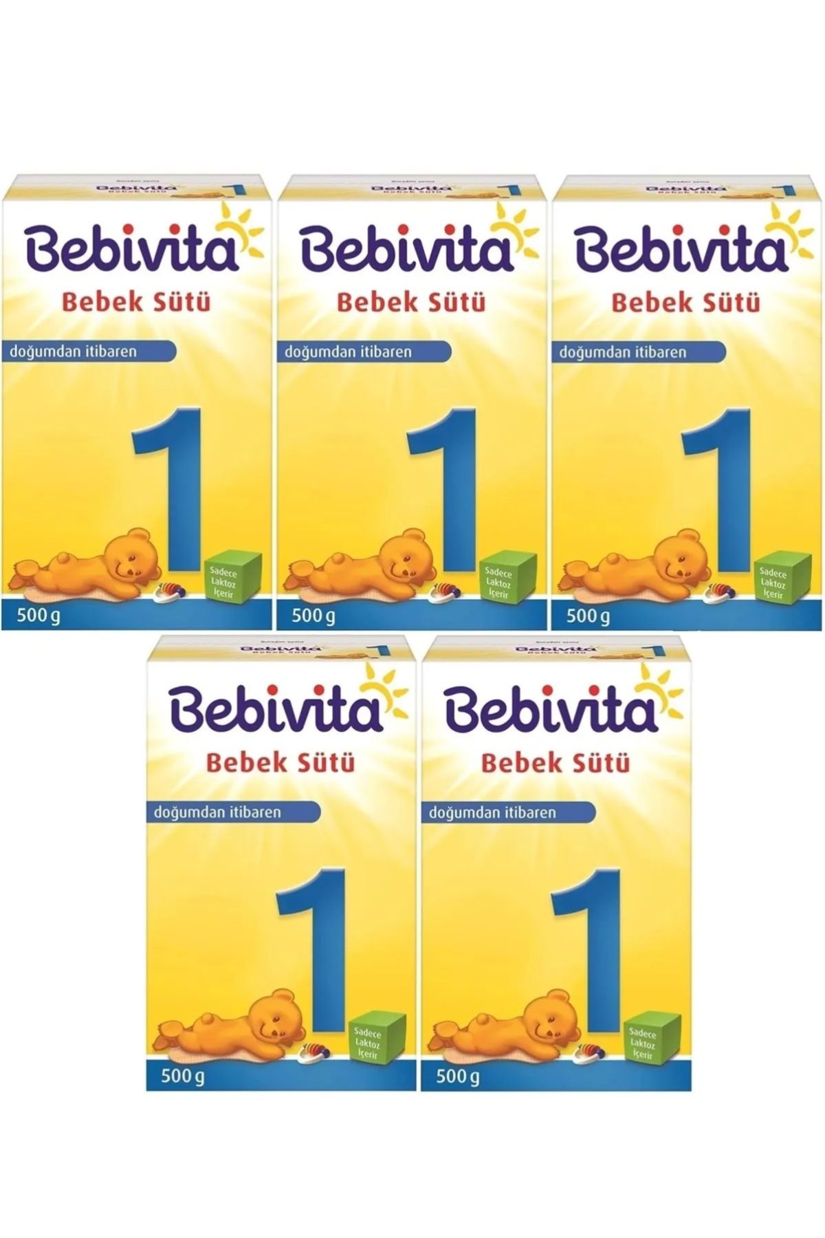 Bebivita Bebek Sütü 500Gr No:1 (0-6 Ay) (5 Li Set)