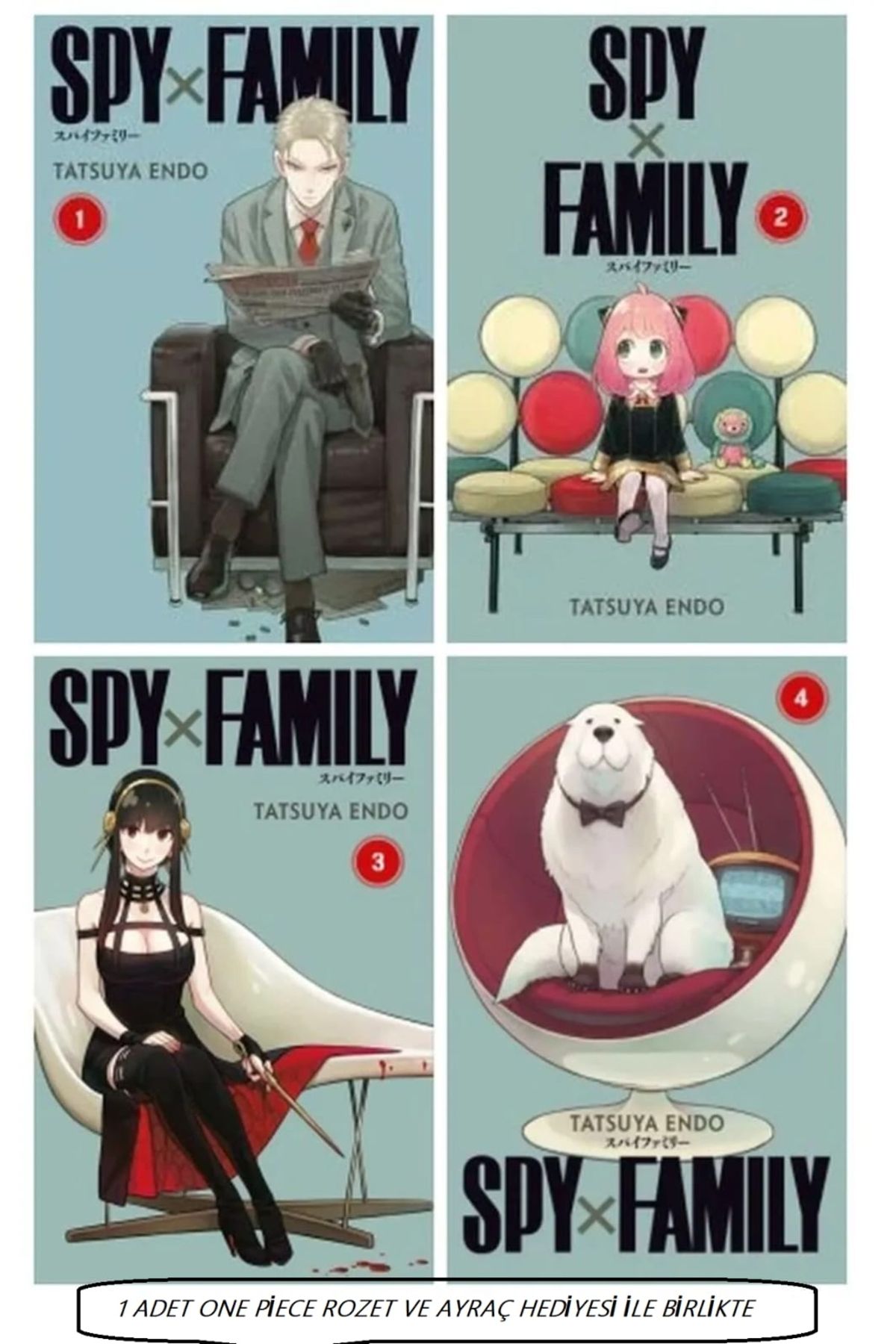 Gerekli Şeyler Yayıncılık Spy Family 1-4 manga (One piece rozet hediyeli)