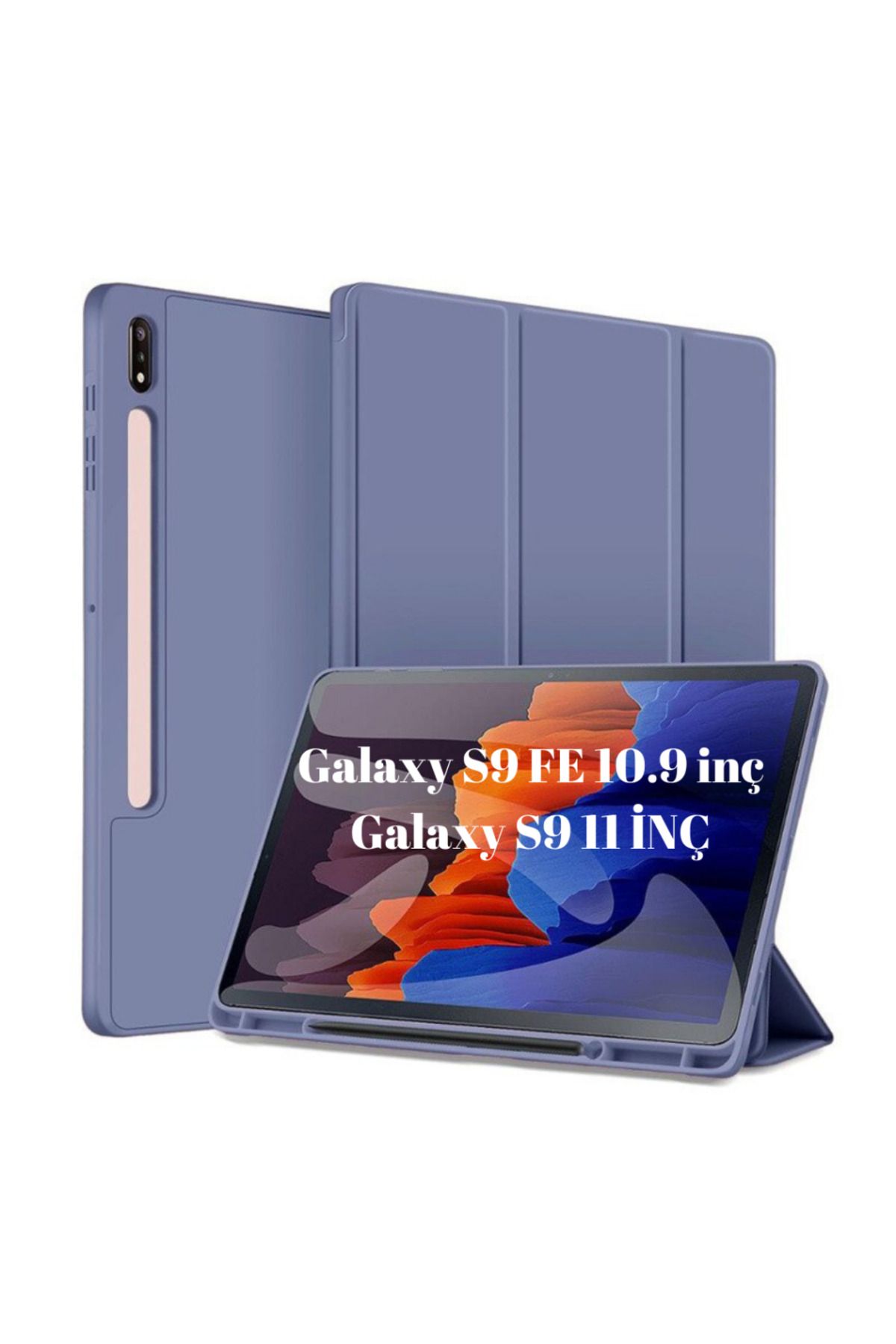 UnDePlus Samsung Galaxy Tab S9 FE 10.9inç / S9 11inç Uyumlu Kılıf Kalem Bölmeli Smart Case X510 X710
