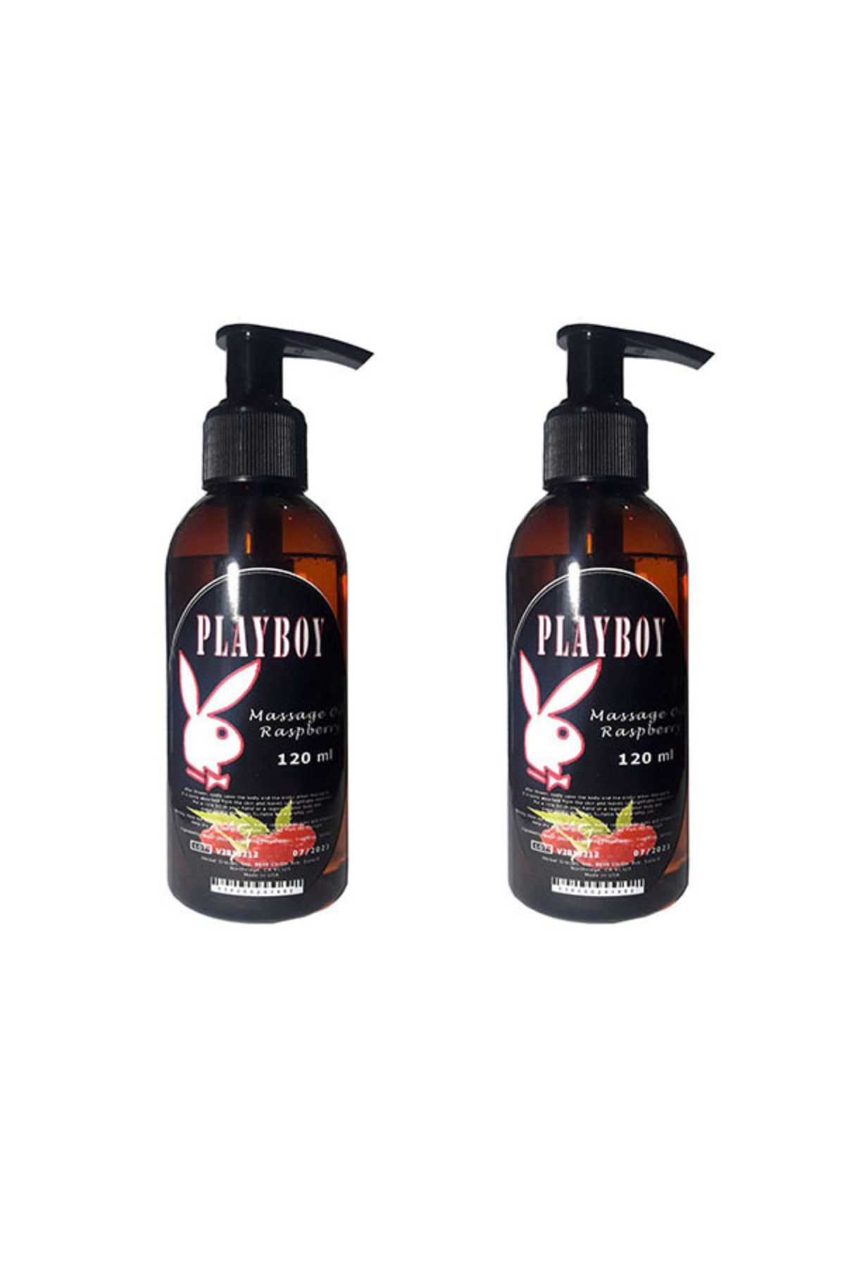 Playboy Ahududu Aromalı Masaj Yağı 120ml x 2 ad. / Raspberry Flavored Massage Oil
